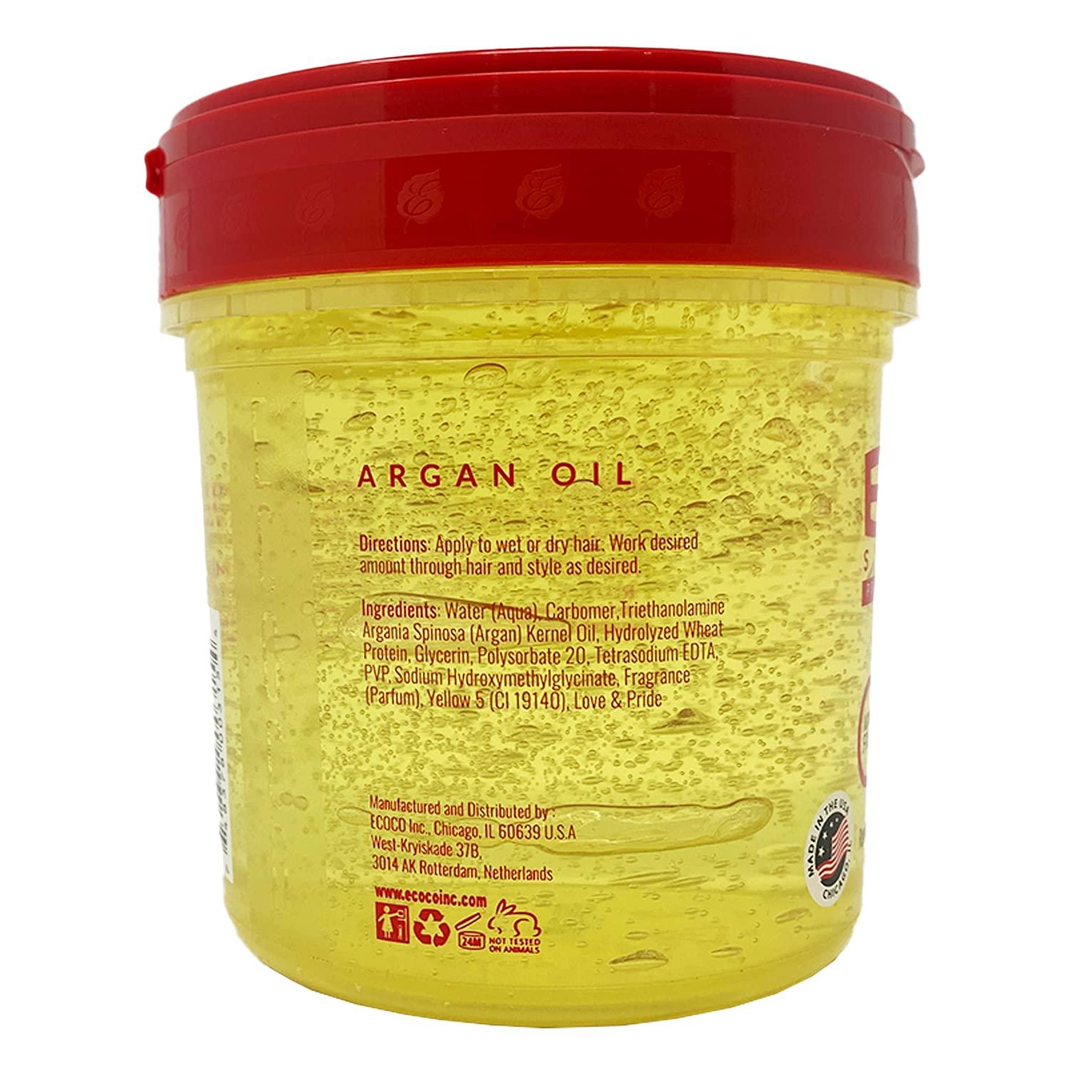 Organic Eco Styling Gel with Argan Oil & Orange Extract 16oz