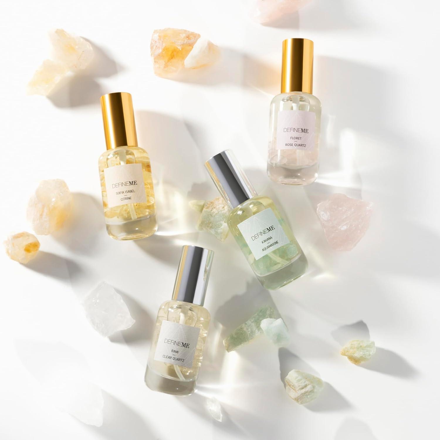 Rose Quartz Crystal Infused Natural Perfume Mist Floret Scent