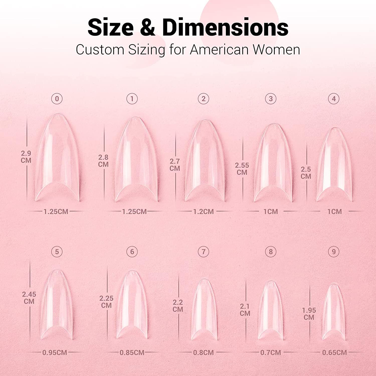 Melodysusie Fishbone Nail Tips for Dip Powder Acrylic Nails