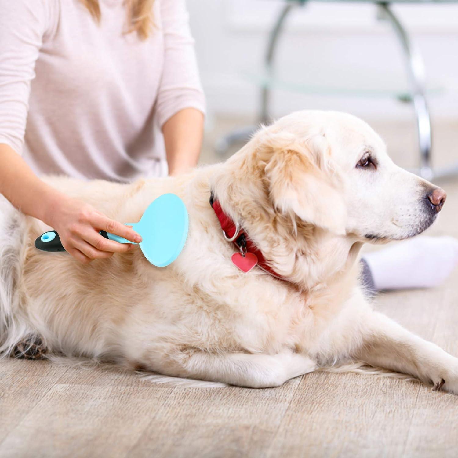 thumbnail image 2 of Reduces Shedding Brush Luma Essentials Pet Brush - Professional Grooming Tool For Dogs & Cats, Reduces Shedding By 95% Luma Essentials Dog Cat Shedding Detangling Brush 2 of 10