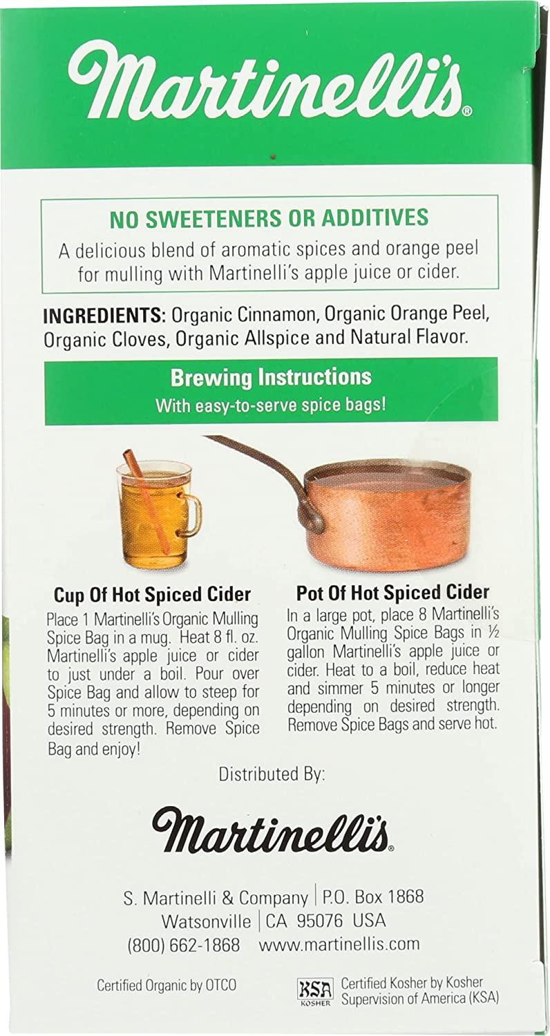 Martinelli's Organic Mulling Spices 20 Fl Oz Premium Quality