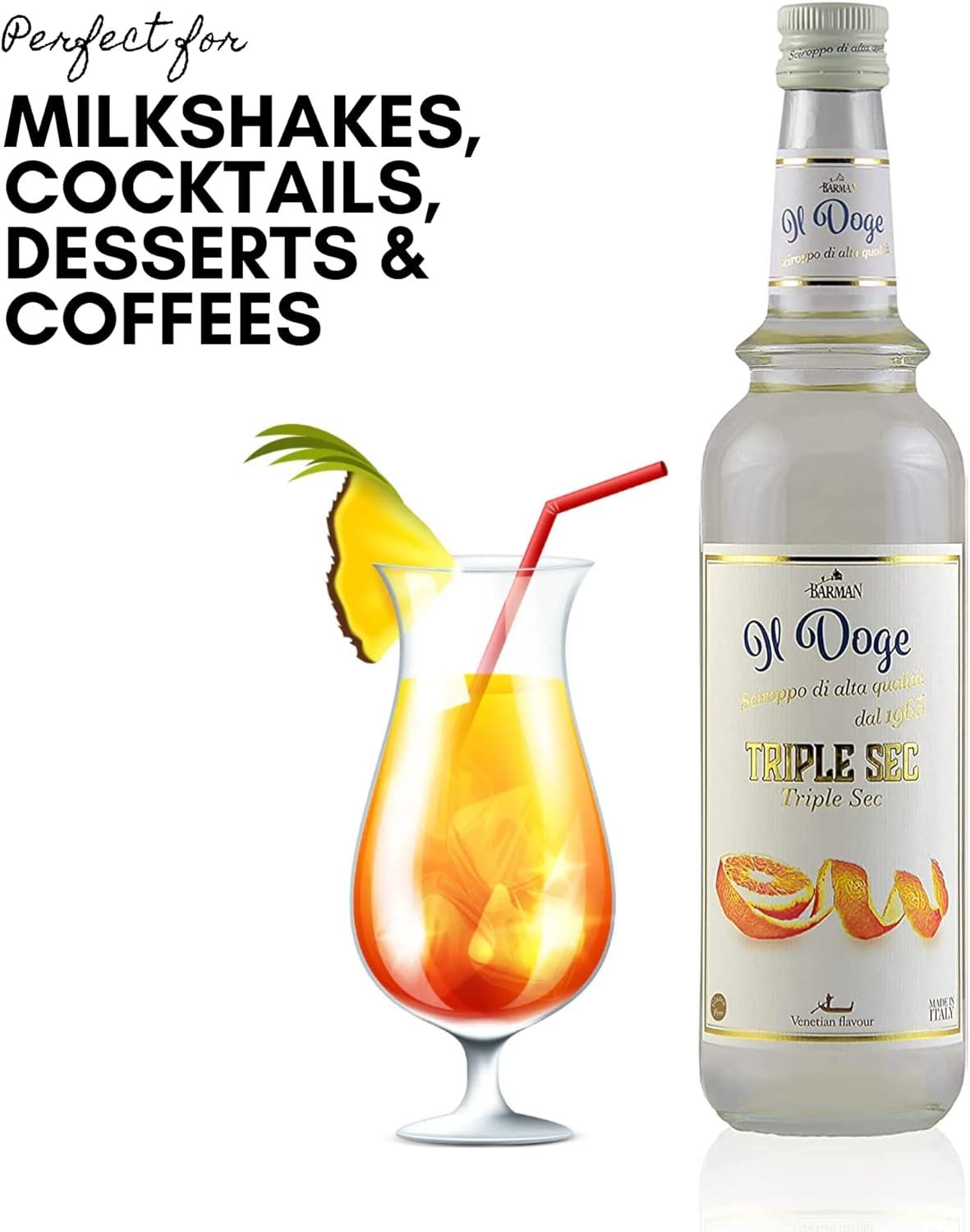 BARMAN IL DOGE Triple Sec Syrup 70cl | Buy Now with Express International  Delivery | GoSupps.com