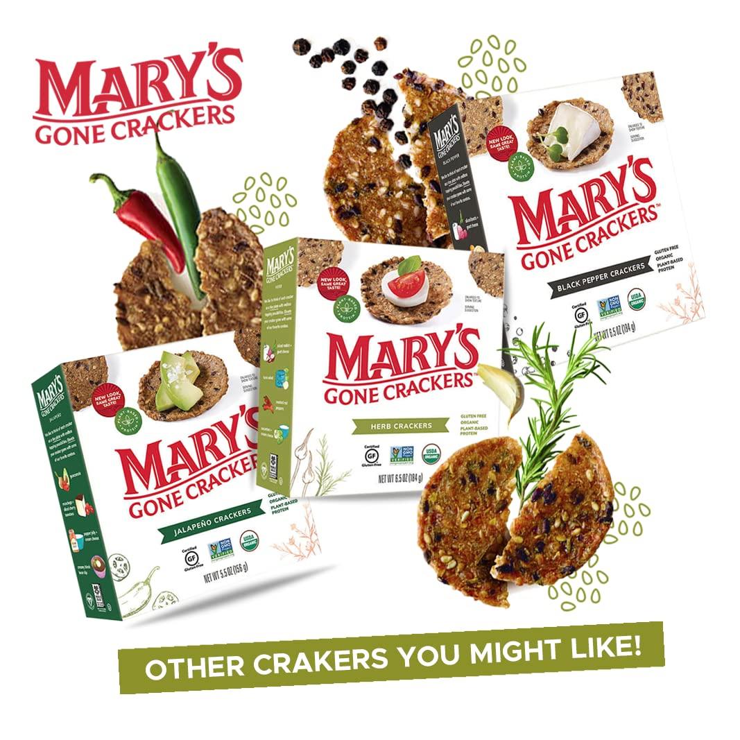 Mary's Gone Crackers Original Crackers, Organic Brown Rice, Flax