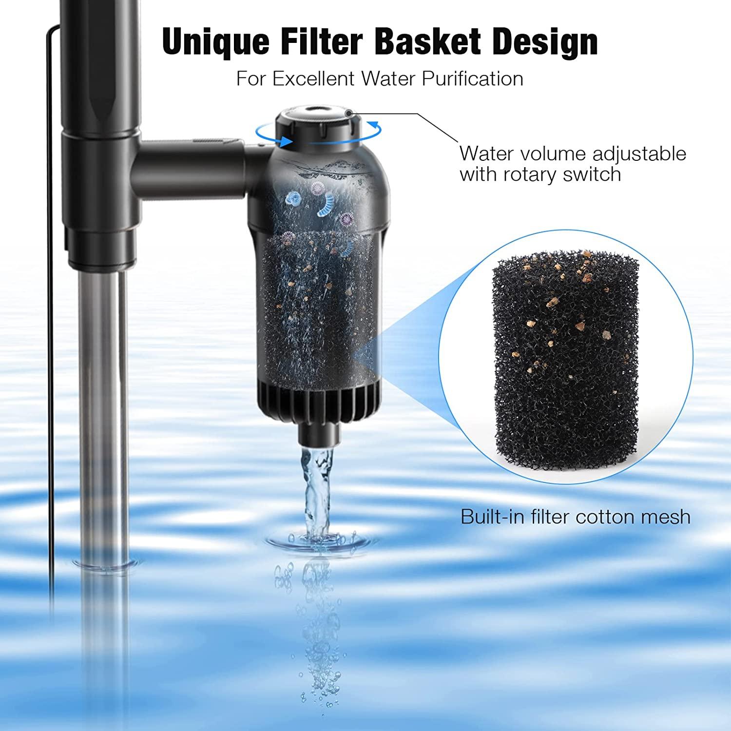 bedee Electric Aquarium Gravel Cleaner, Fish Tank Cleaner, 6 in 1