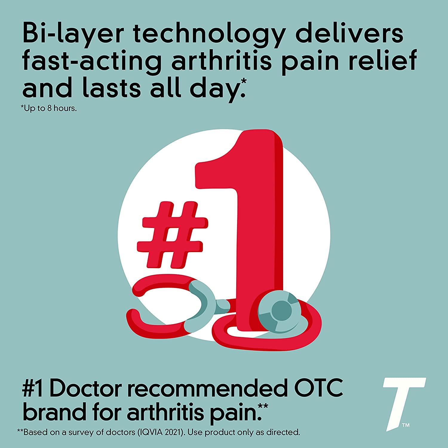 Tylenol 8 Hour Arthritis Joint Pain Acetaminophen Caplets 100 Count Arthritis Tablets100 ct