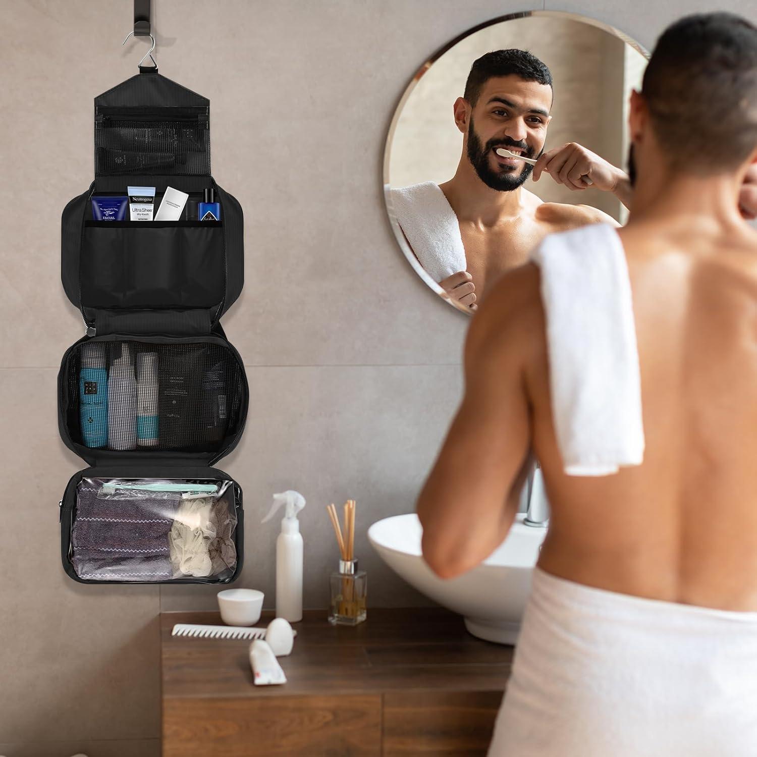 Homchen Hanging Travel Toiletry Bag Waterproof Portable Cosmetic