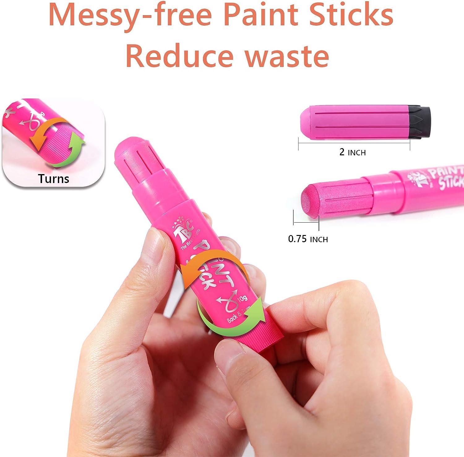 Shocking Pink: Tempera Paint Stick Lightfast Tests