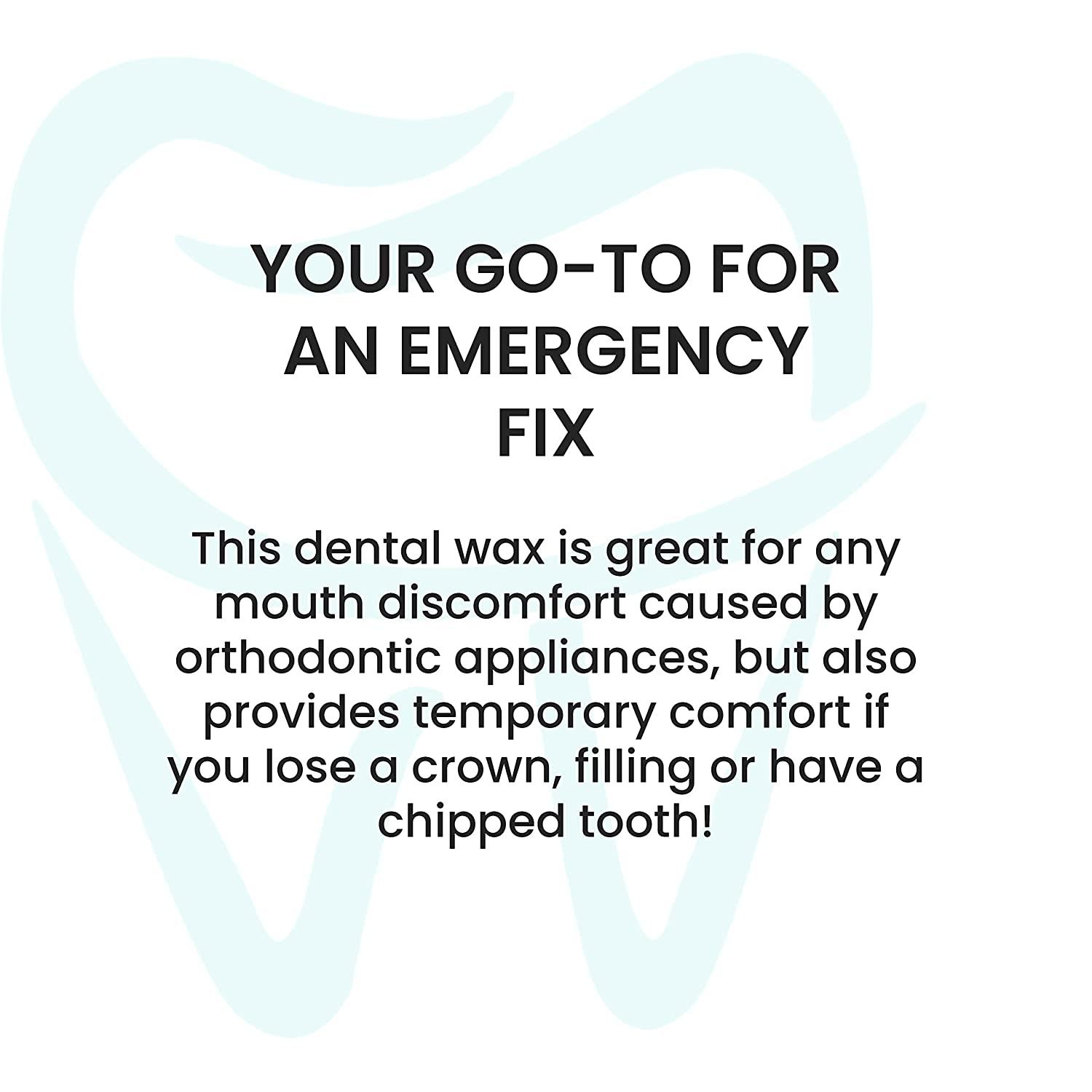 Braces Wax,10 Pack. Dental Wax for Braces & Aligners, Unscented