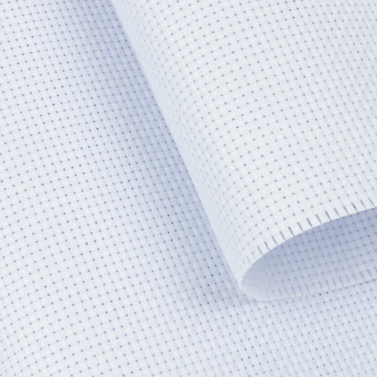 Similane 6 Pieces Aida Cloth 14 Count Cross Stitch Fabric, White