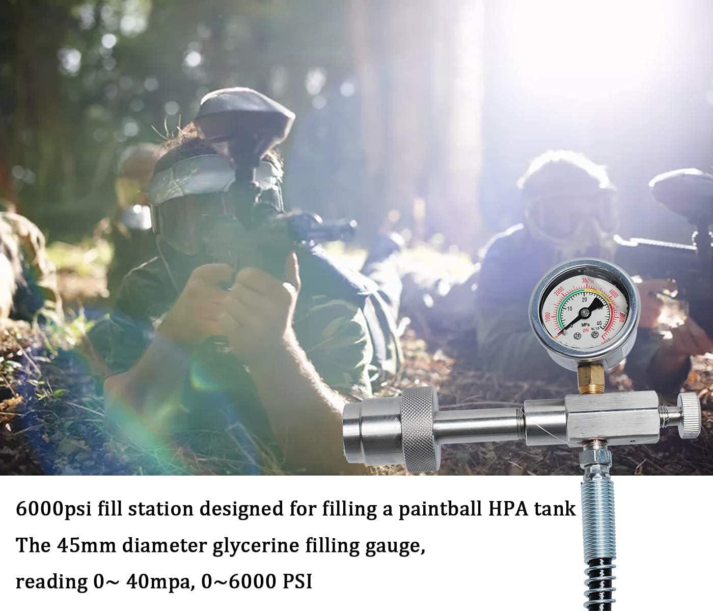 Alomejor CGA347 Paintball Fill Station Kit PCP SCBA Charging Adapter