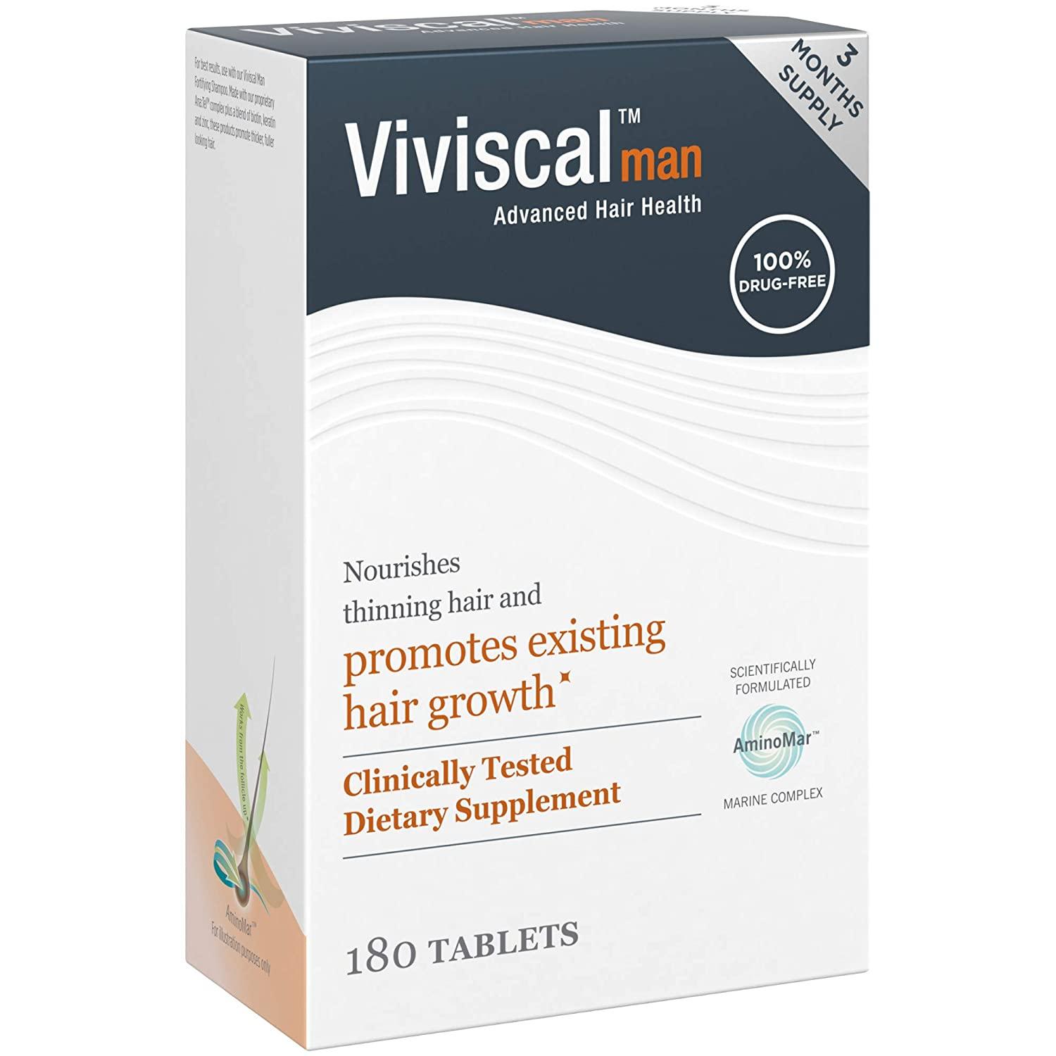 Viviscal Mens Hair Growth Supplements for Thicker Fuller Hair
