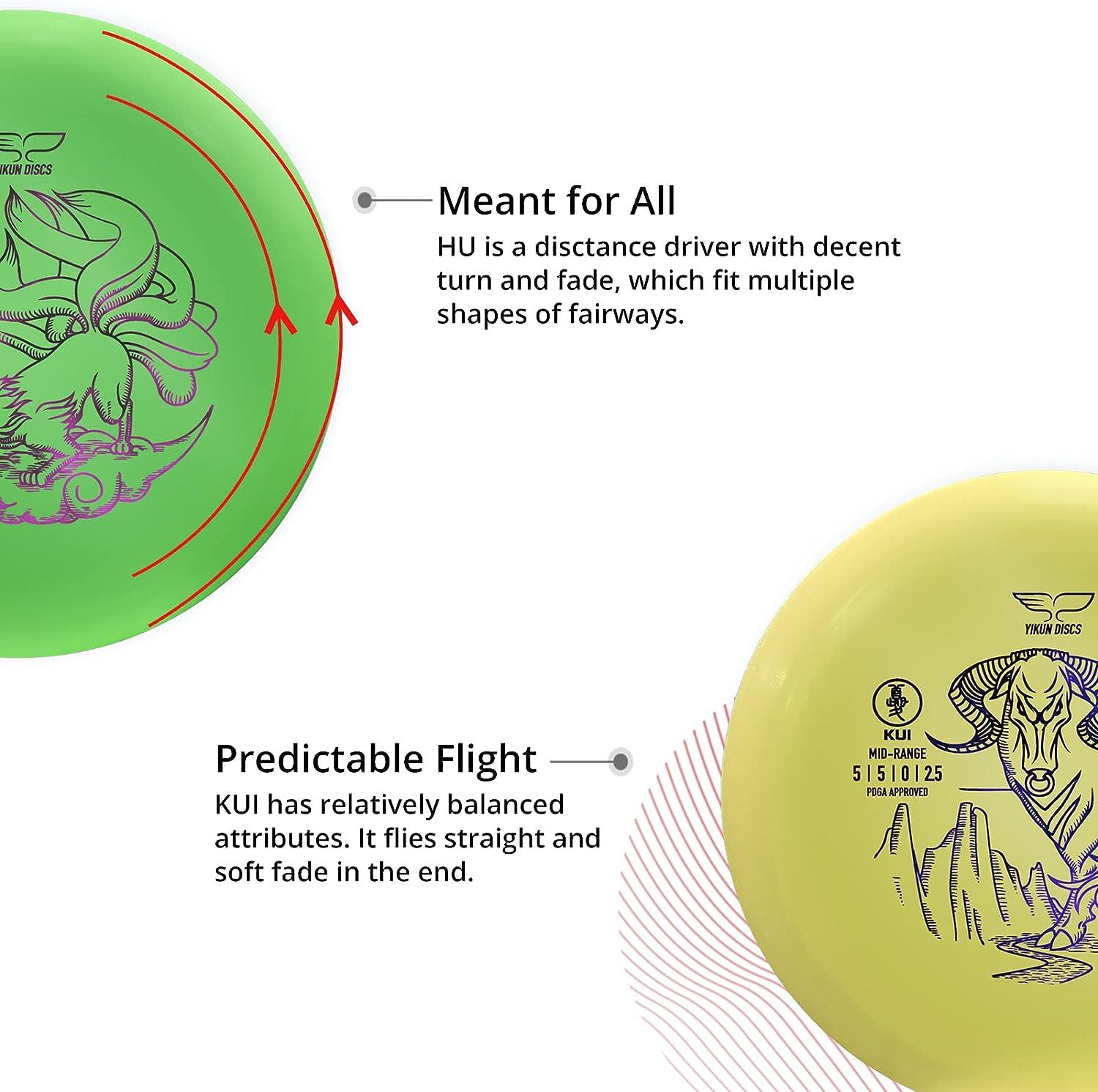 Yikun Disc Golf Starter Set PDGA Approved Beginners Discs Golf Set 7