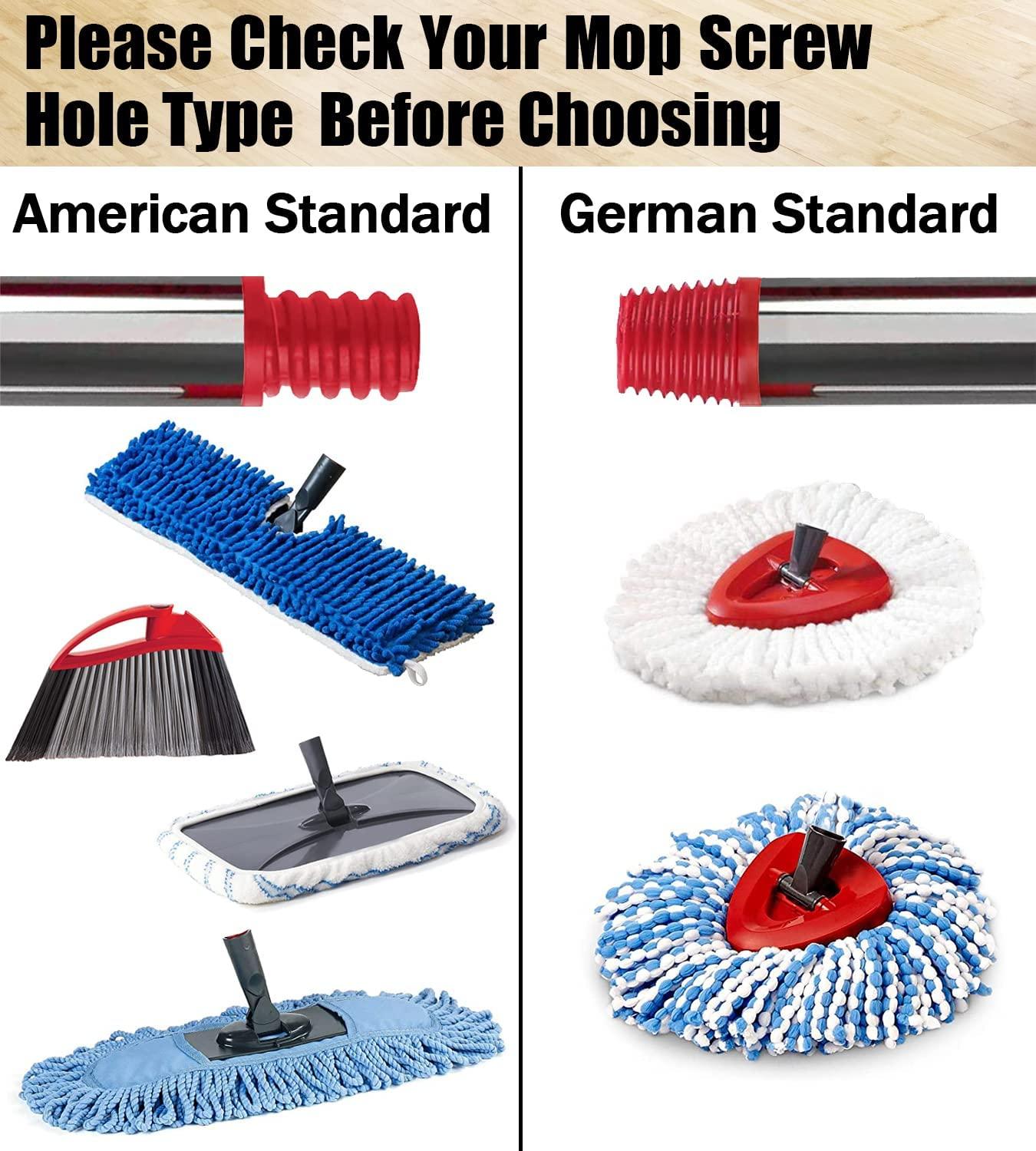 Ziivita Spin Mop Handle Replacement 4 Sections Compatible with Ocedar