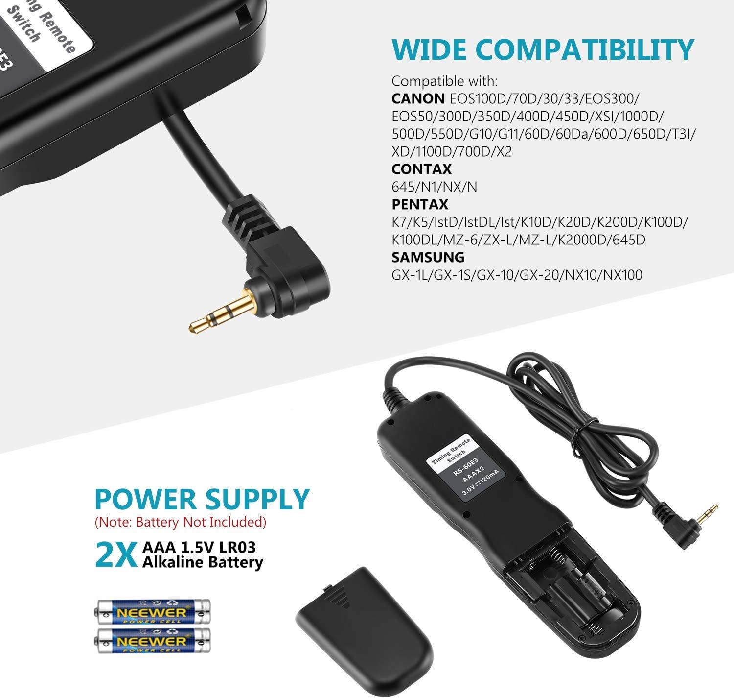 Neewer Pro Apretón de la Batería para Canon EOS 550D / 600D / 650D