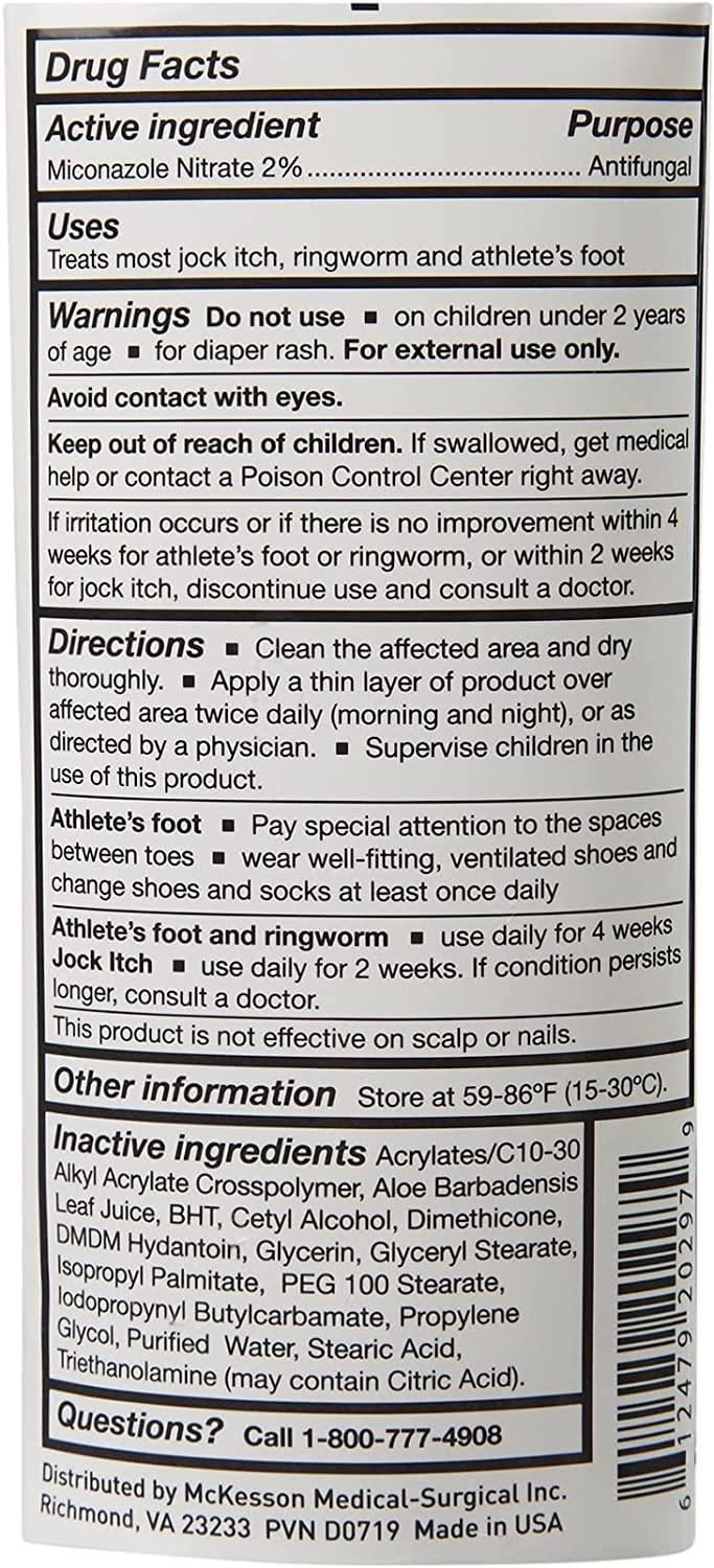 McKesson Antifungal Cream, 2 Miconazole Nitrate, Relives Jock Itch