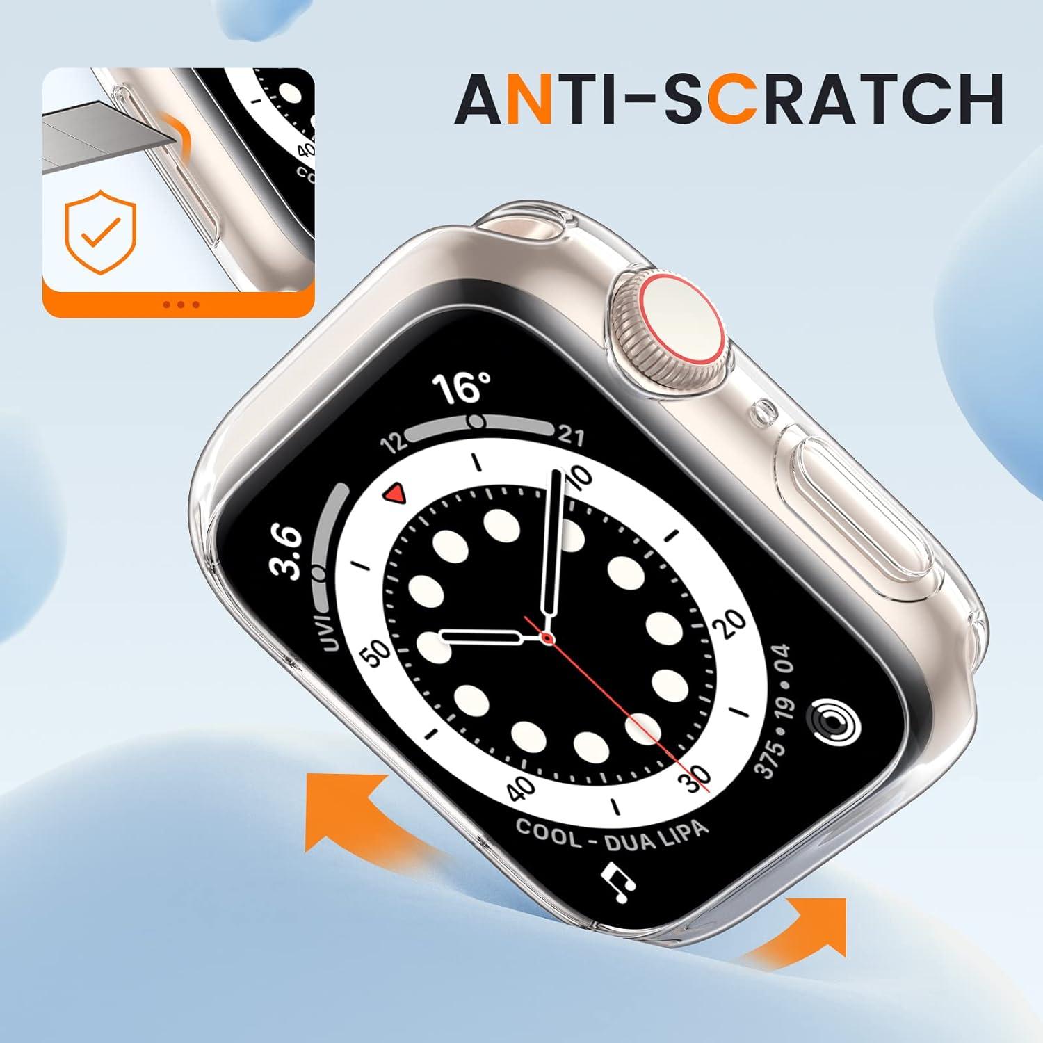 2 Pack Goton Compatible iWatch Apple Watch Bumper Case 40mm SE