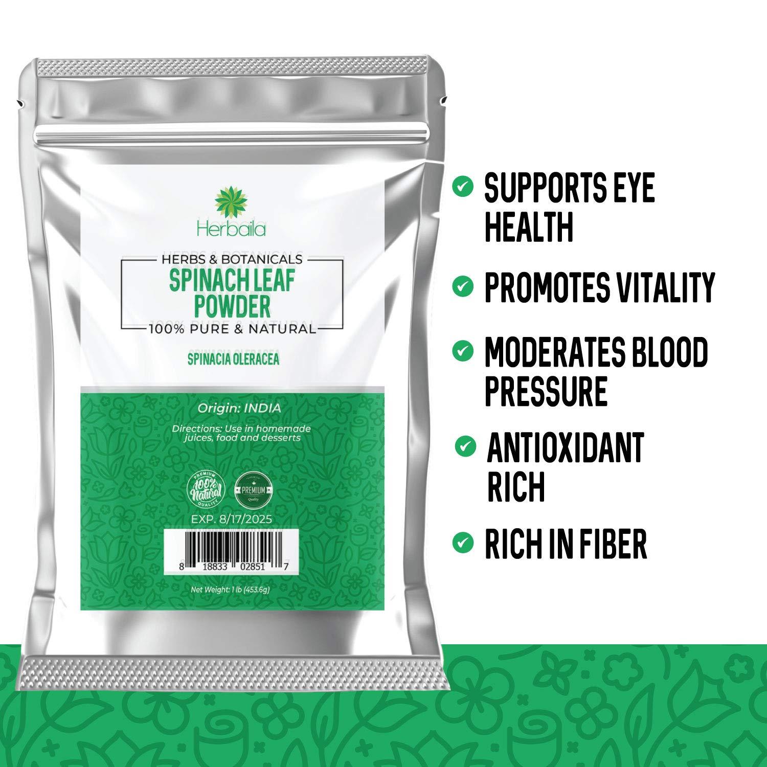 Organic Spinach Powder 16 oz Gluten Free, NonGMO, All Natural