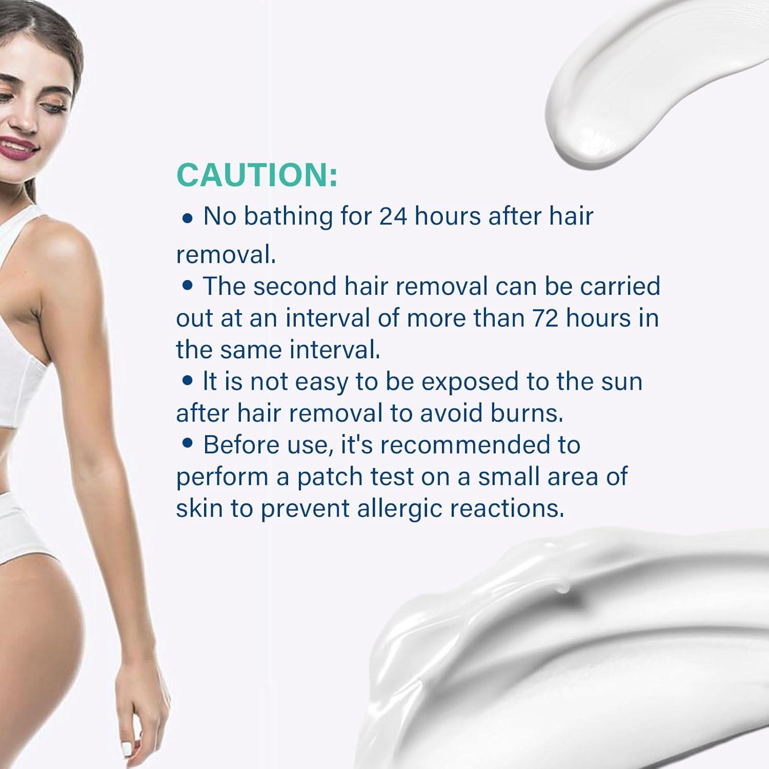 2Pc New Upgrade Body Hair Removal Cream With Spatula Applicator-100G, Facial Hair Removal For