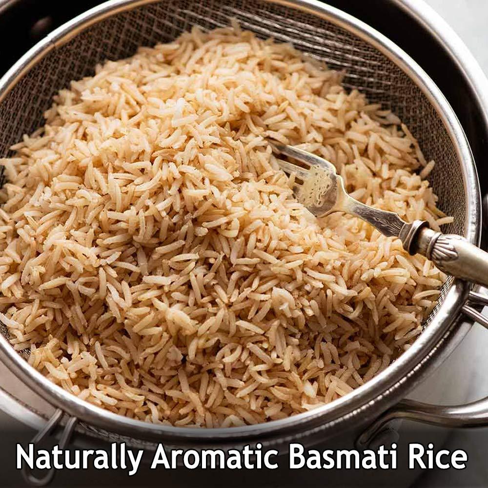 Golden Crown Brown Indian Basmati Rice 10 lb Pack Extra Long Grain