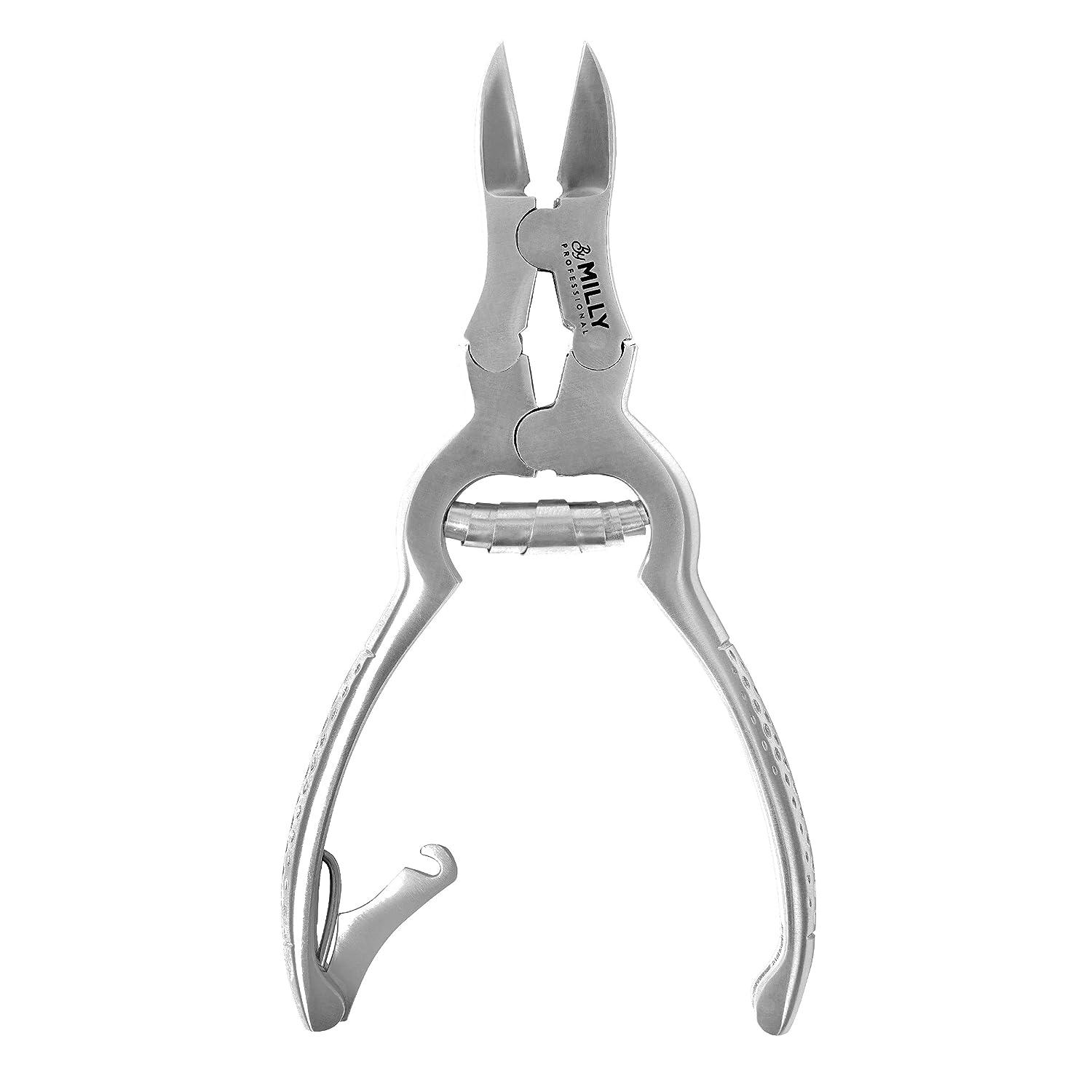 Body Toolz Toenail Clipper with Heavy Duty Rubber Grips Cut Thick Nails Perfect for Adults & Seniors, Size: 5-1/2, Silver