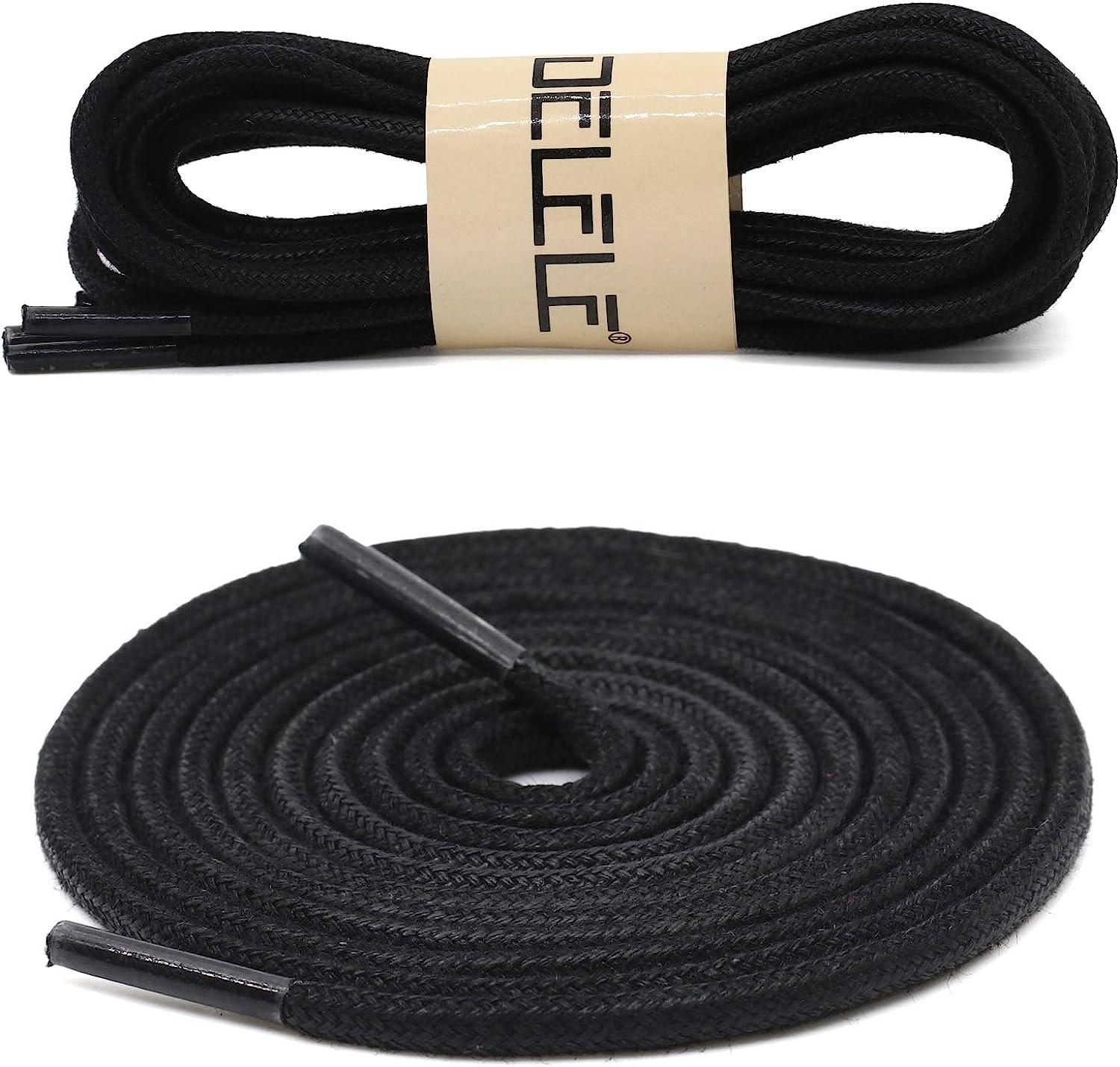 DELELE 2 Pair Round Waxed Shoelaces 1/8 Thick 31.50 Inch Dress Shoe Boot Laces - Black (80CM) | Buy Now with Express International Delivery | GoSupps.com DELELE 2 Pair Round Waxed Shoelaces 1/8 Thick 31.50 Inch Dress Shoe Boot Laces - Black (80CM) | Buy Now with Express International Delivery | GoSupps.com