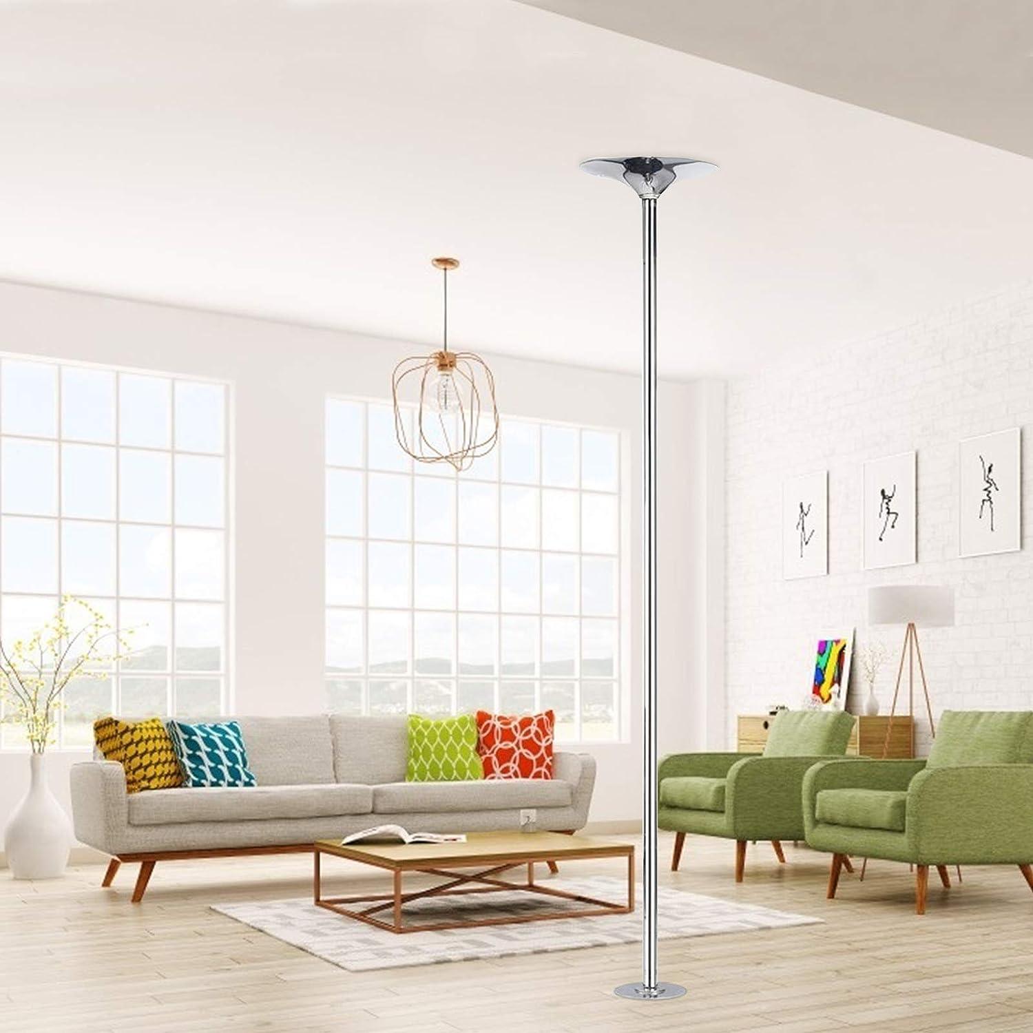 RegiisJoy 9.85 inch Dance Pole Extension fits Diameter 45mm Stainless Steel Chrome Dancing Pole