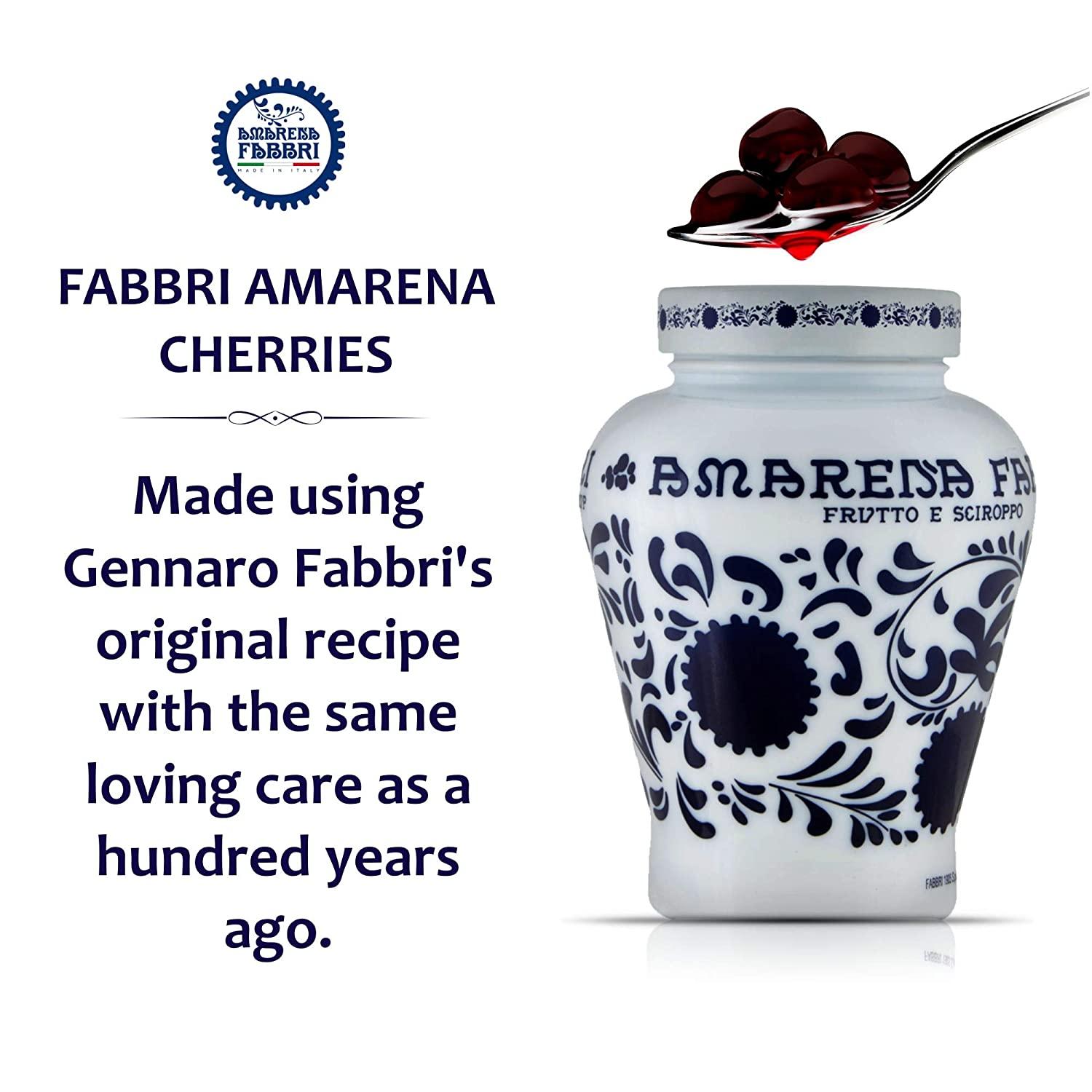 Fabbri Amarena Cherries 21 Ounce. jar 2 Pack