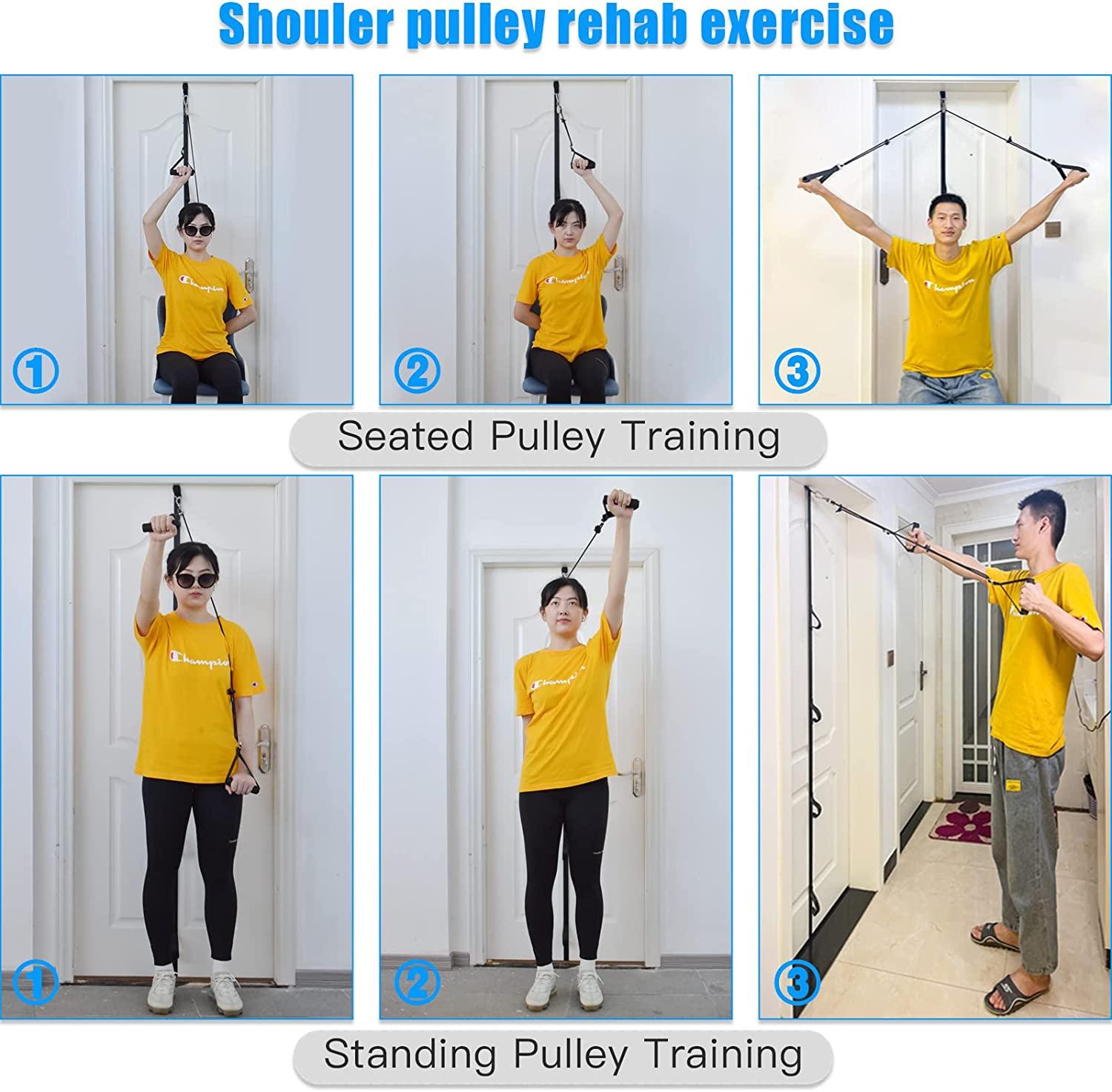 ATENTO Shoulder Rehab Pulley System Physical Therapy Arm Pulley with
