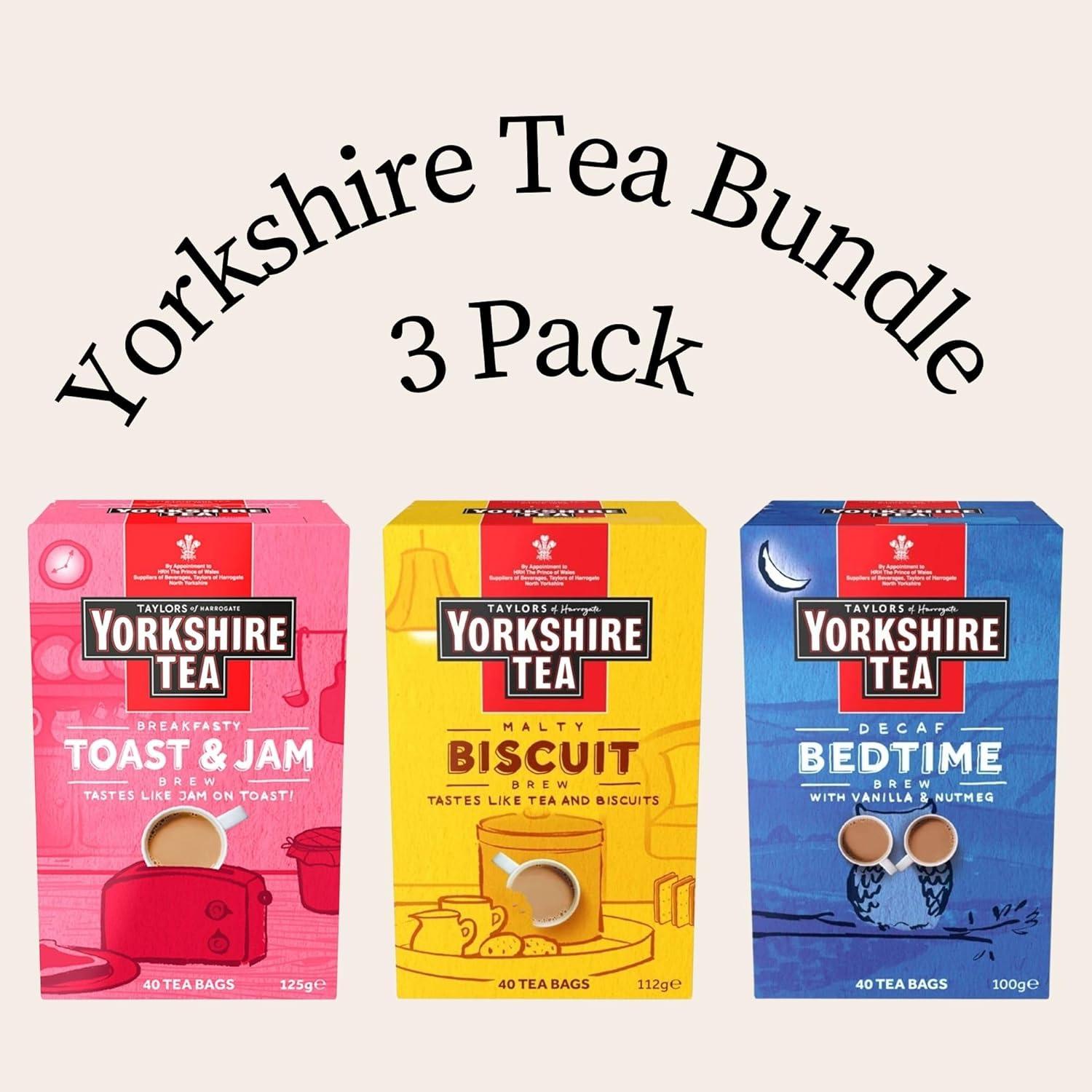 Yorkshire Tea Bags Specialty Brew Bundle Containing Biscuit Brew