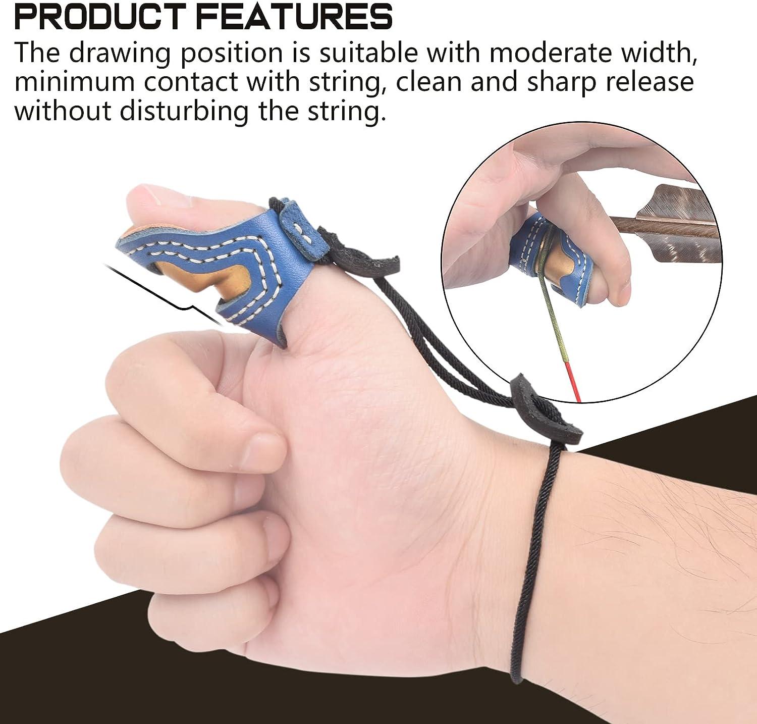 420028 Elong Outdoor Archery Thumb Ring Handmade Finger Protector
