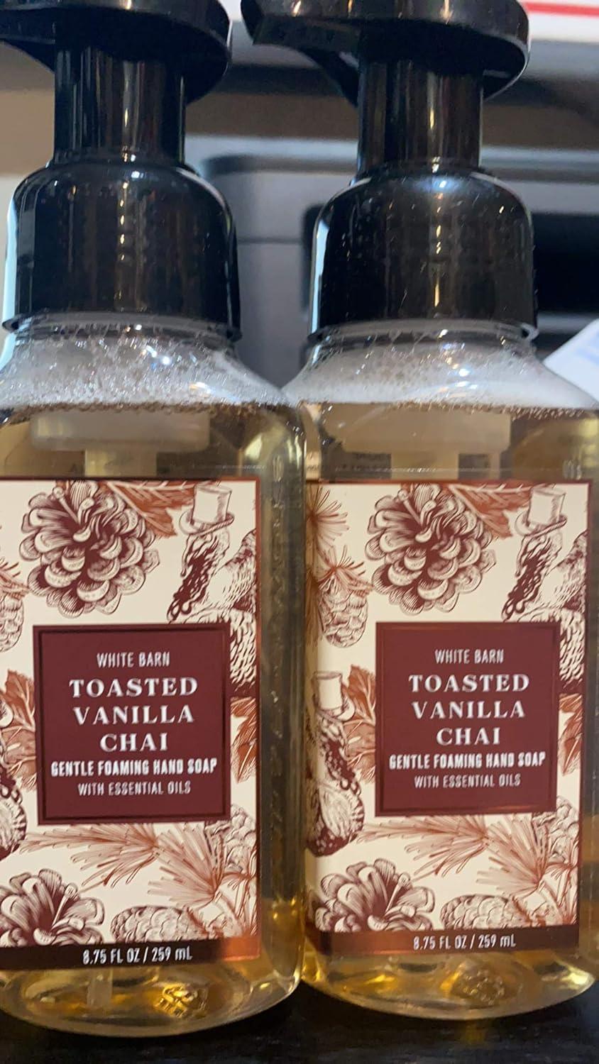 Bath & Body Works Toasted Vanilla Chai Gentle Foaming Hand Soap (2 Pack)