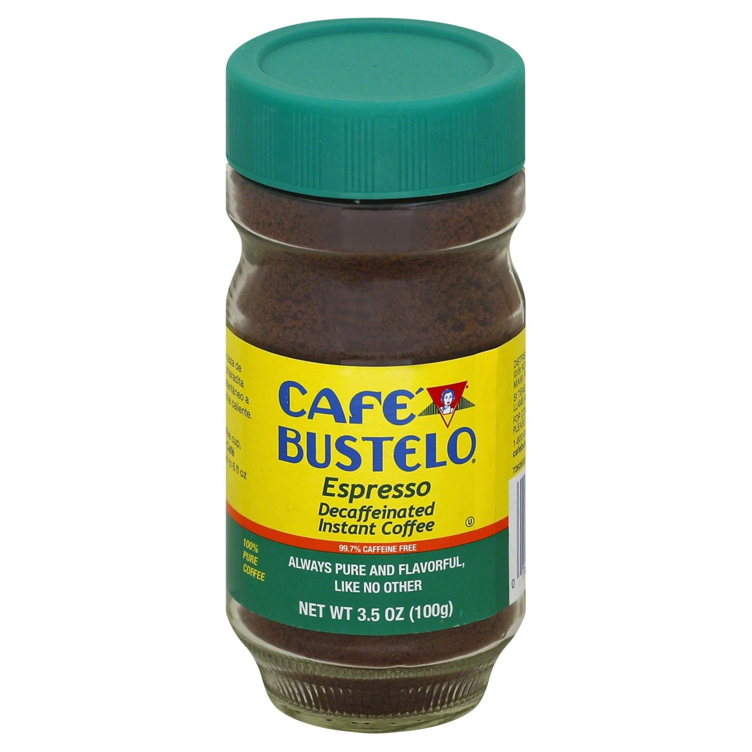 Cafe Bustelo Espresso Decaffeinated Instant Coffee 3.5 oz