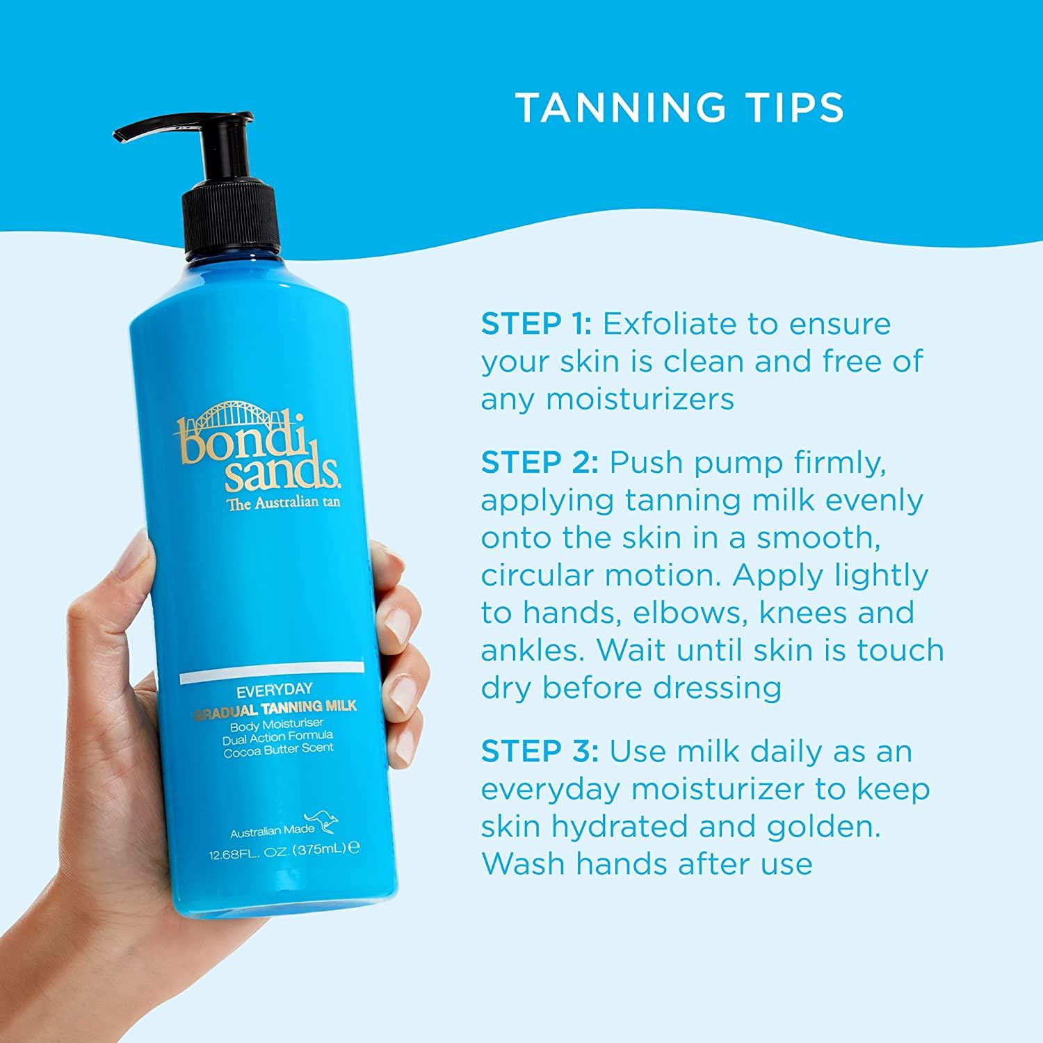 Bondi Sands Everyday Gradual Tanning Milk 12.68 Fl Oz Body Moisturizer with Aloe Vera