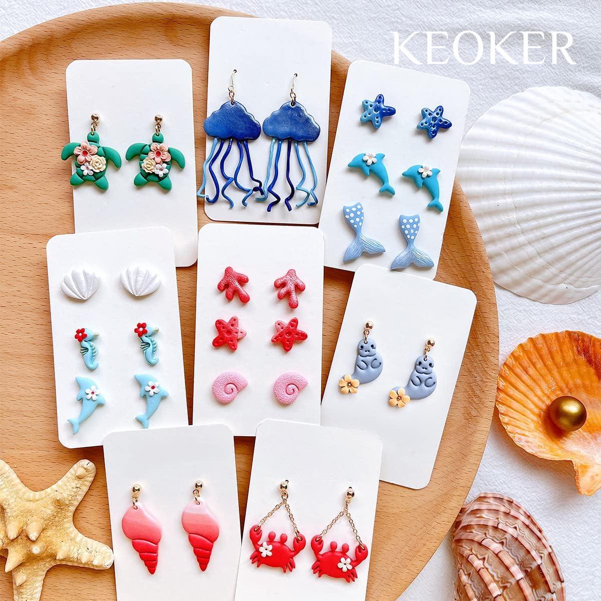  KEOKER Mom Heart Polymer Clay Cutters, Mothers Day