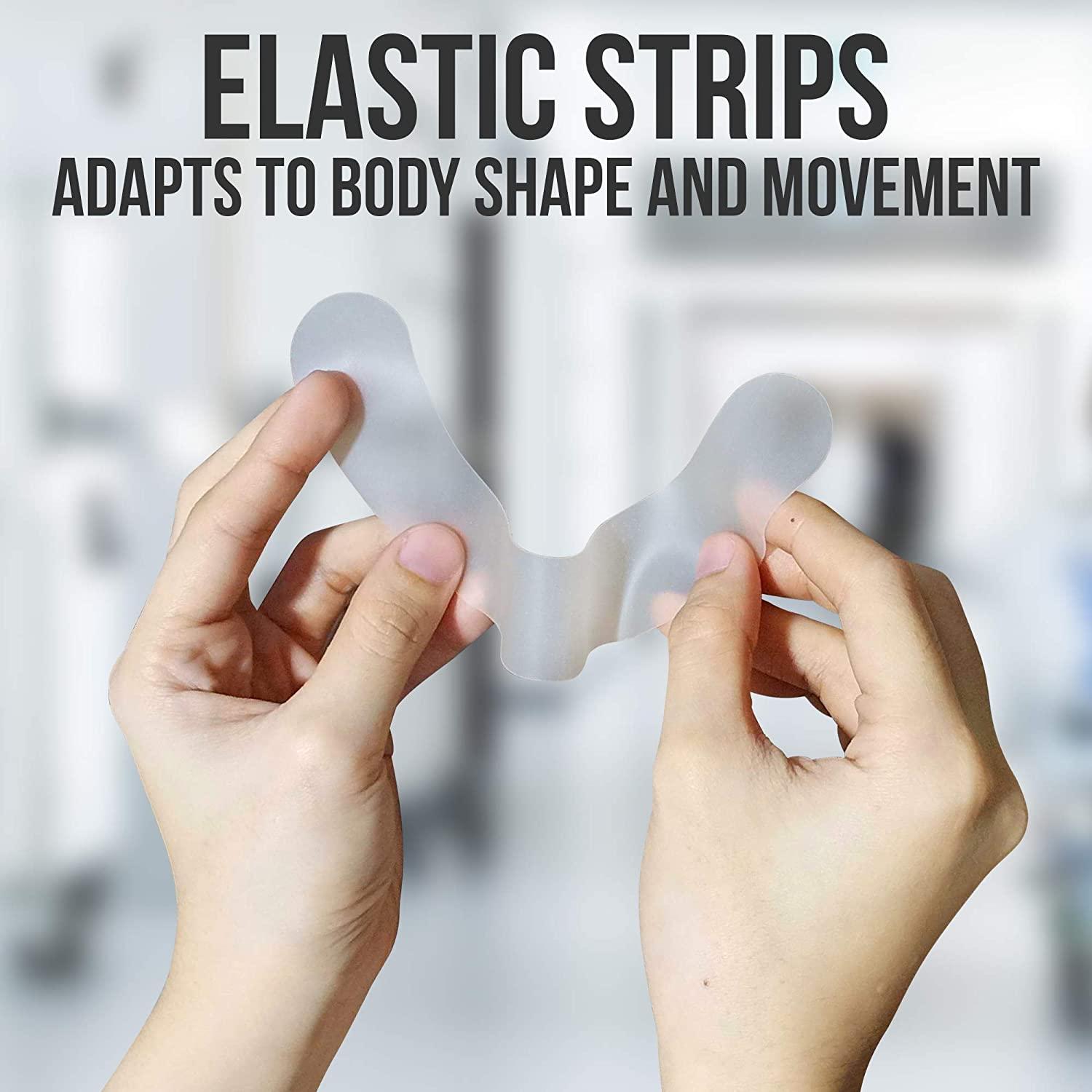 JJ CARE Ostomy Barrier Strips Pack of 20, 5.62 Elastic Barrier Strips