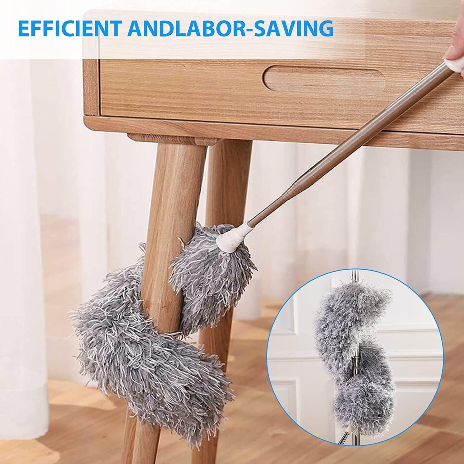 Extendable &Bendable Soft Microfiber Duster Dusting Brush Cleaning