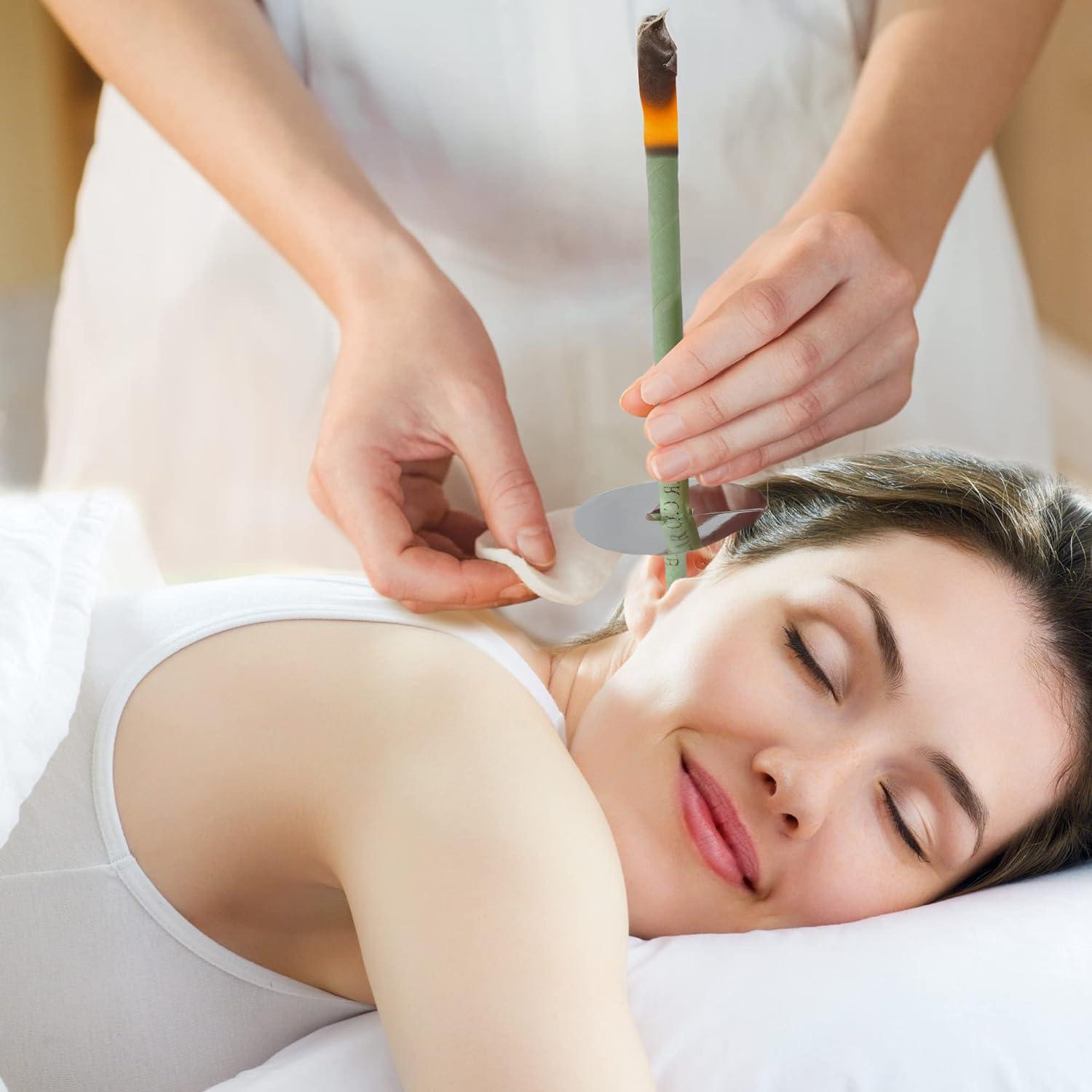 Incutex 20x wax ear candles ear cones candles with various fragrances and colours