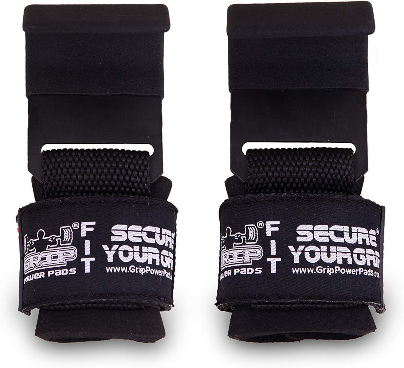 Weight Lifting Hooks Heavy Duty Lifting Wrist Straps Pull Ups Deadlift