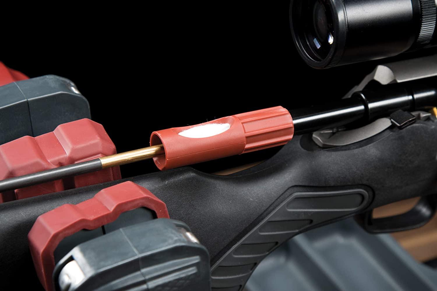 Tipton Universal Bore Guide with 3 Muzzle Guides Red Black