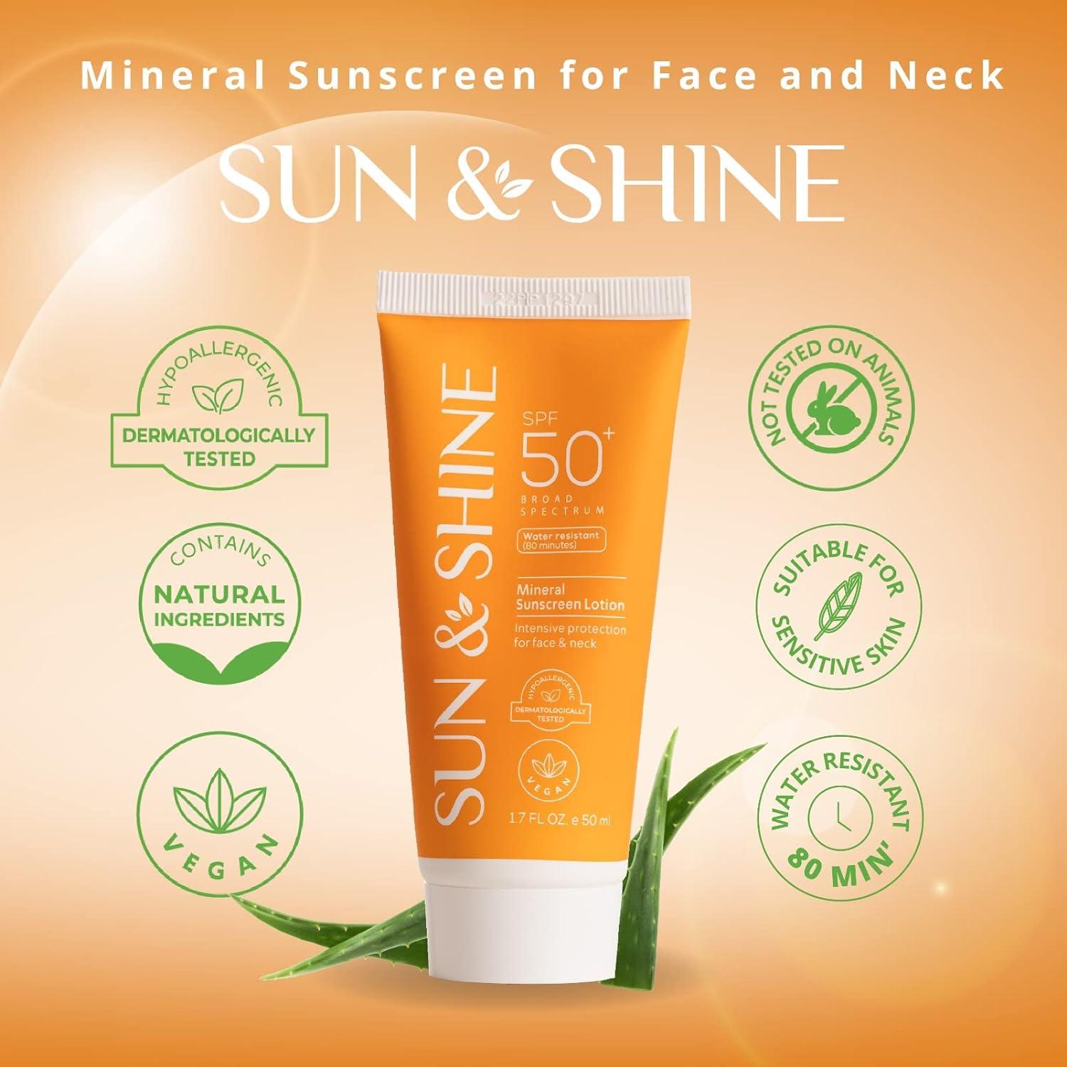 Sun & Shine Mineral Sunscreen Lotion 2-Pack Bundle - SPF 50