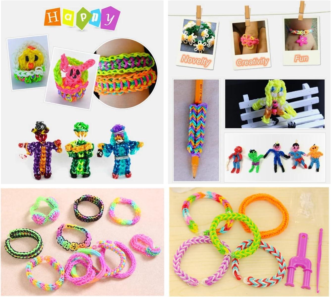 Loom Rubber Band Bracelets kit for Girls, Boys - 1500 + DIY Colored Rubber  Bands, Skin-Friendly - Birthday, Friendship Gift for Anyone.