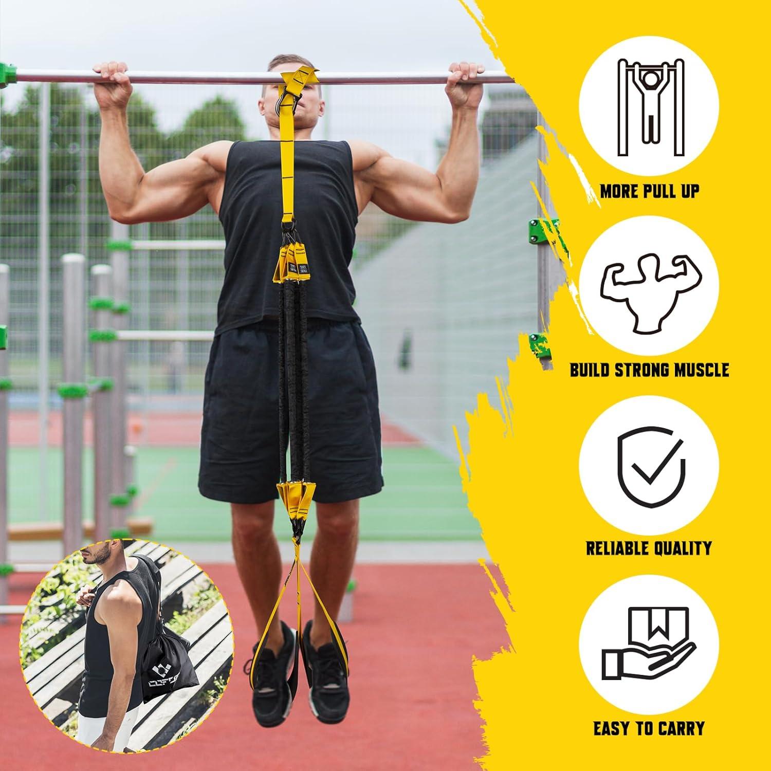 Heavy Duty Pull Up Resistance Bands Set Assisted Exercise Tube Home Gym - View #5