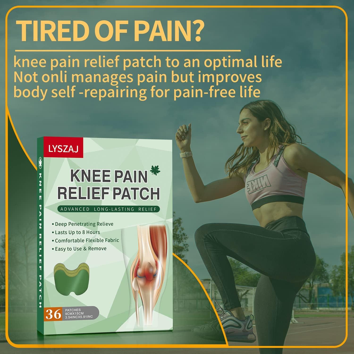 36PCS Knee Pain Relief Patches Heat Patches for Pain Relief FastActing