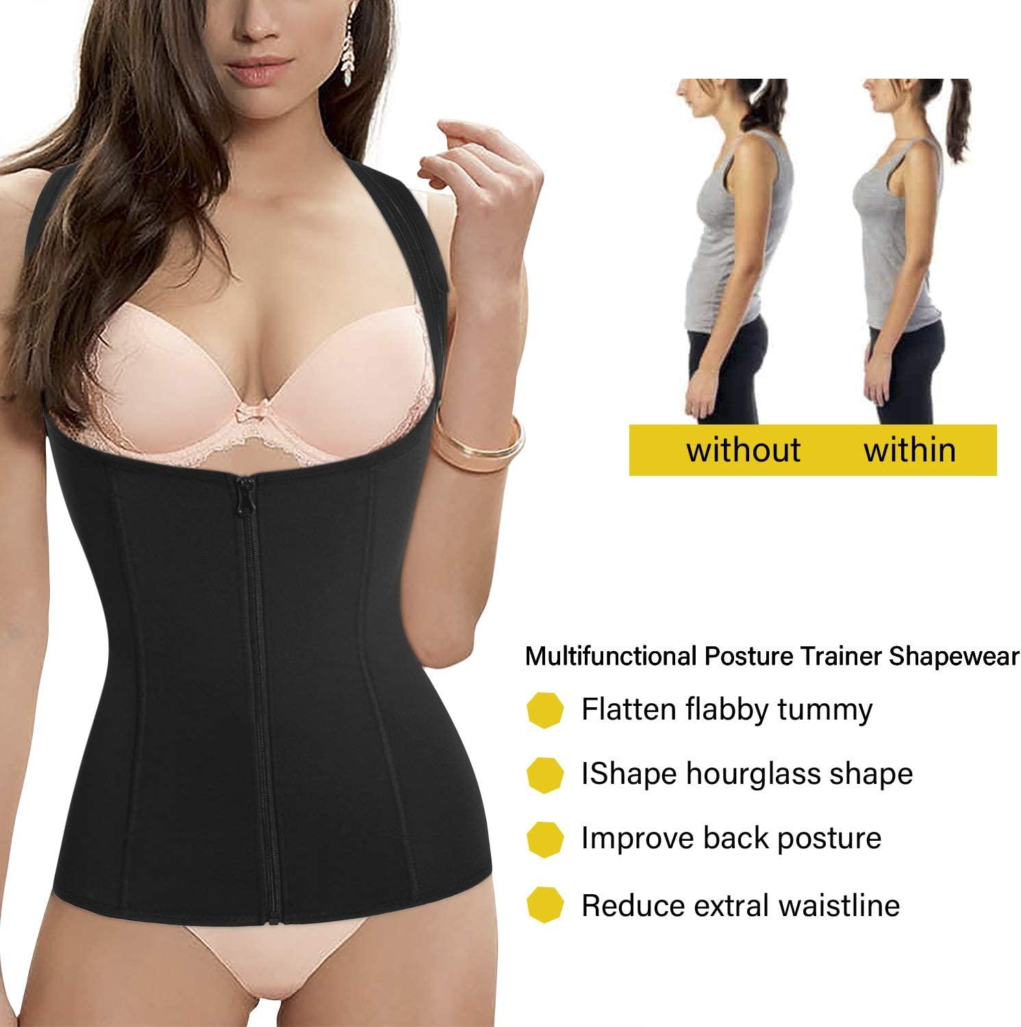 Women Back Brace Posture Corrector Waist Trainer Vest Large (L