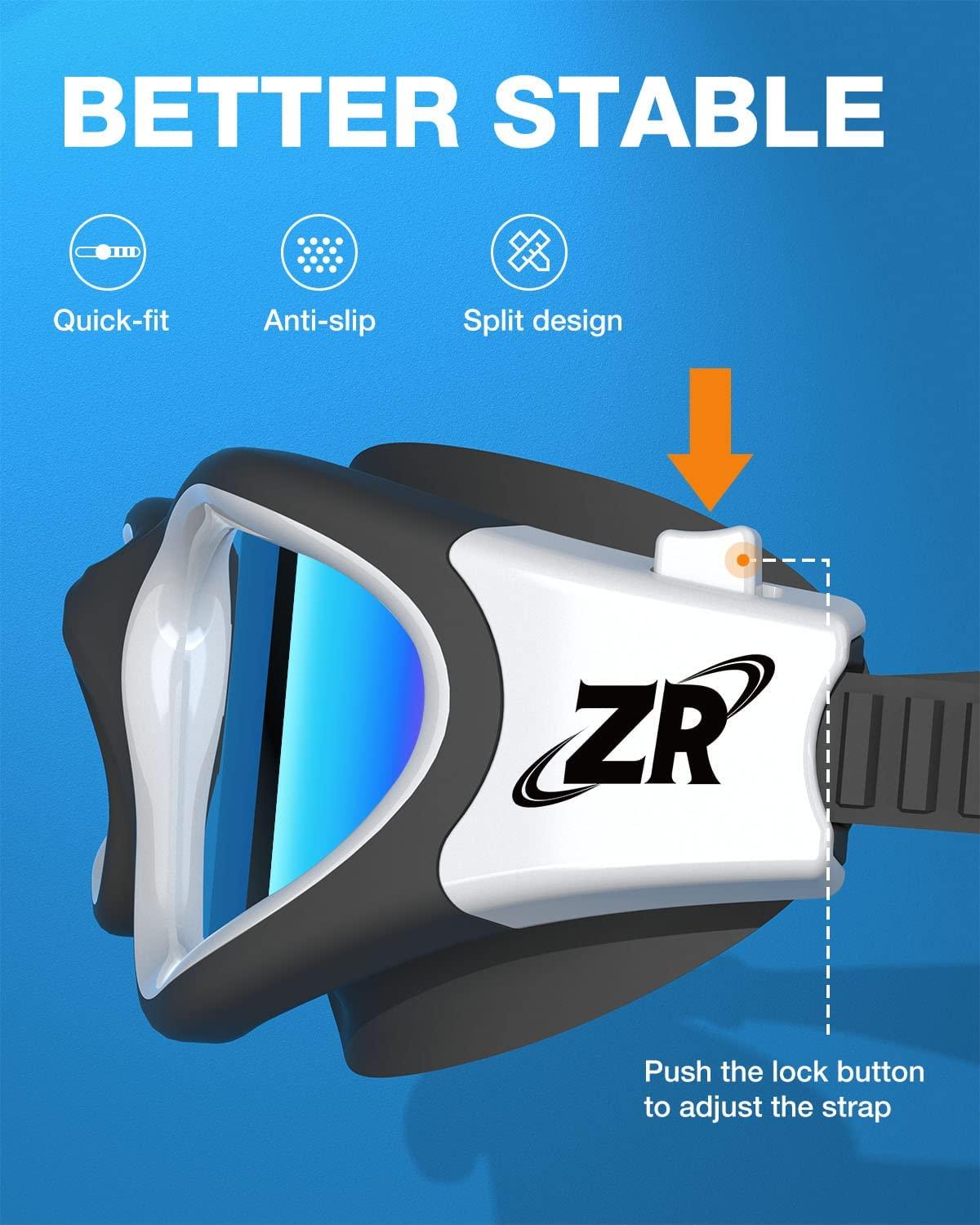 ZIONOR® G1 Polarzied Swim Goggles Anti-fog UV Protection for Adult Men
