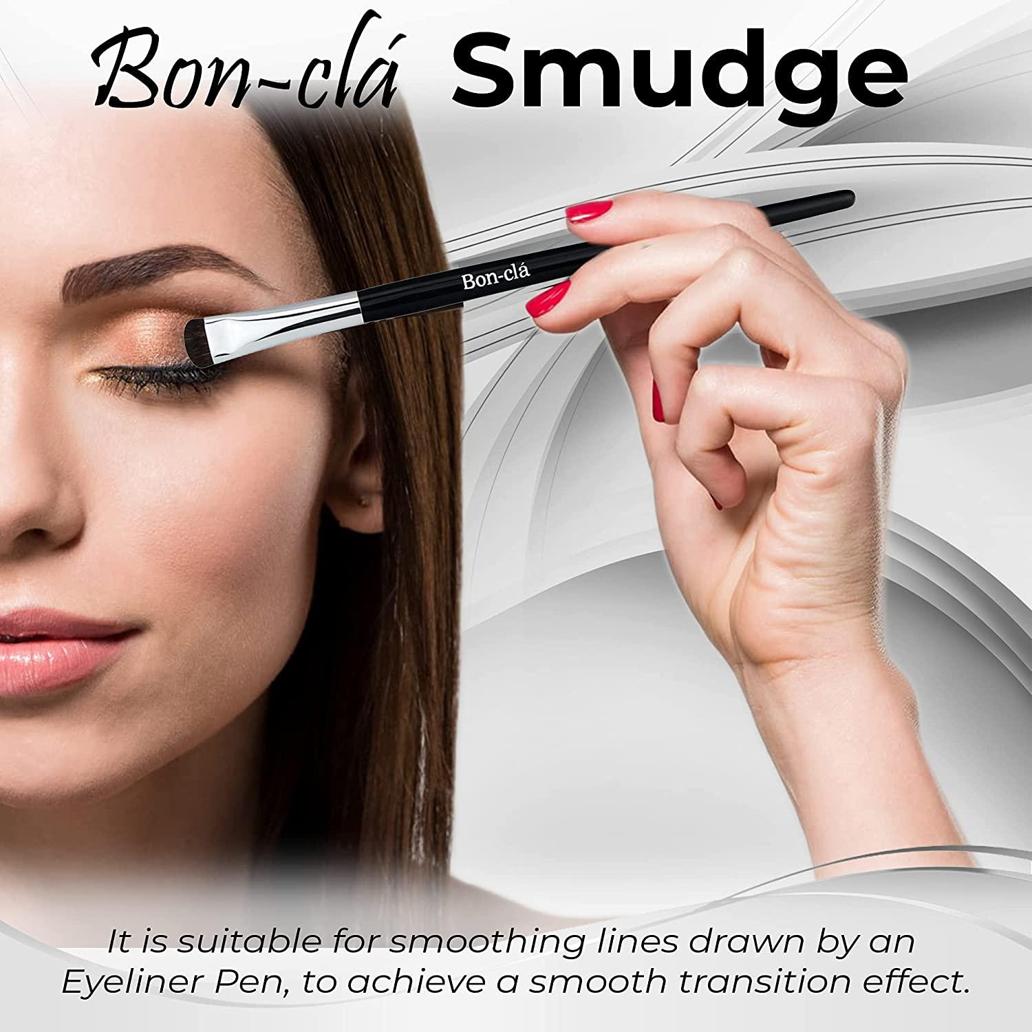 Boncl Eyeshadow Smudge Brush Perfect for Creasing, Cat Eye & Halo