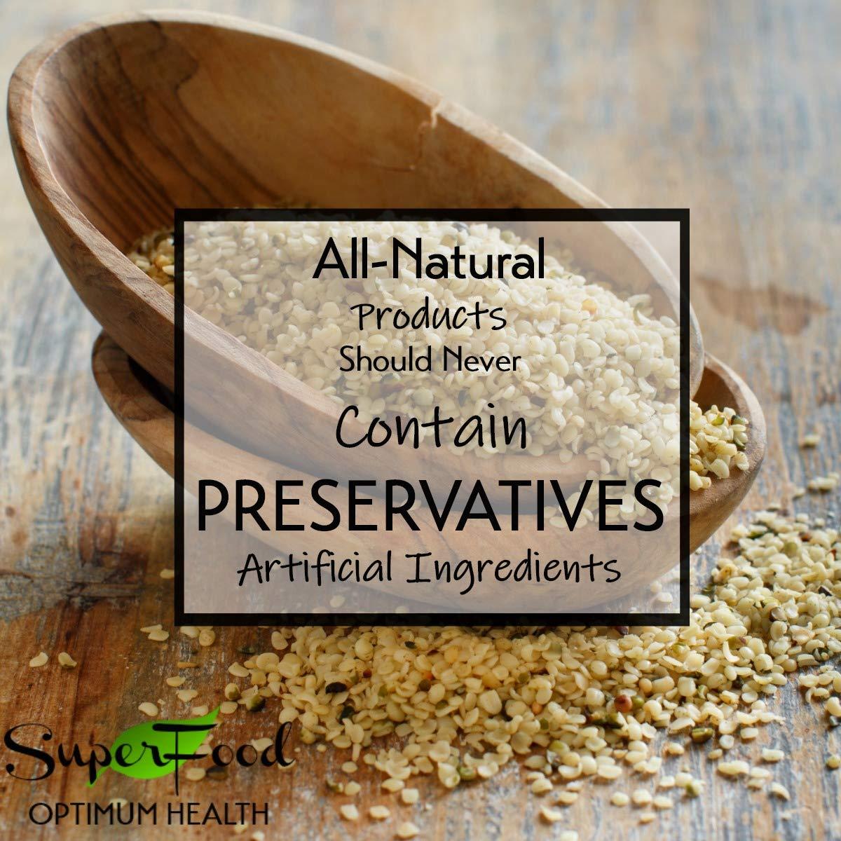 GERBS Roasted Unsalted Whole Hemp Seeds 2 LBS. Premium Grade