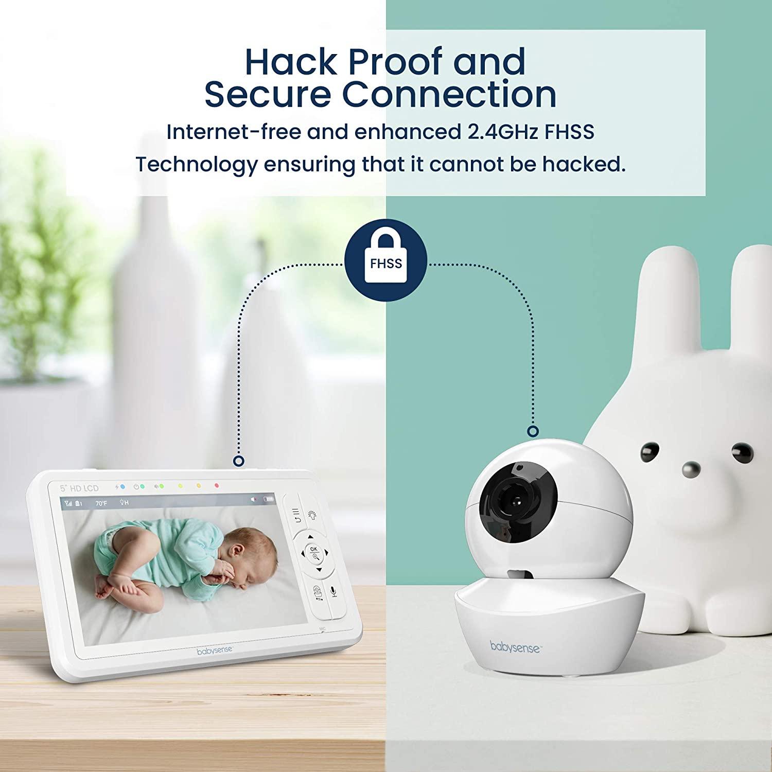 baby monitor split screen 2 cameras