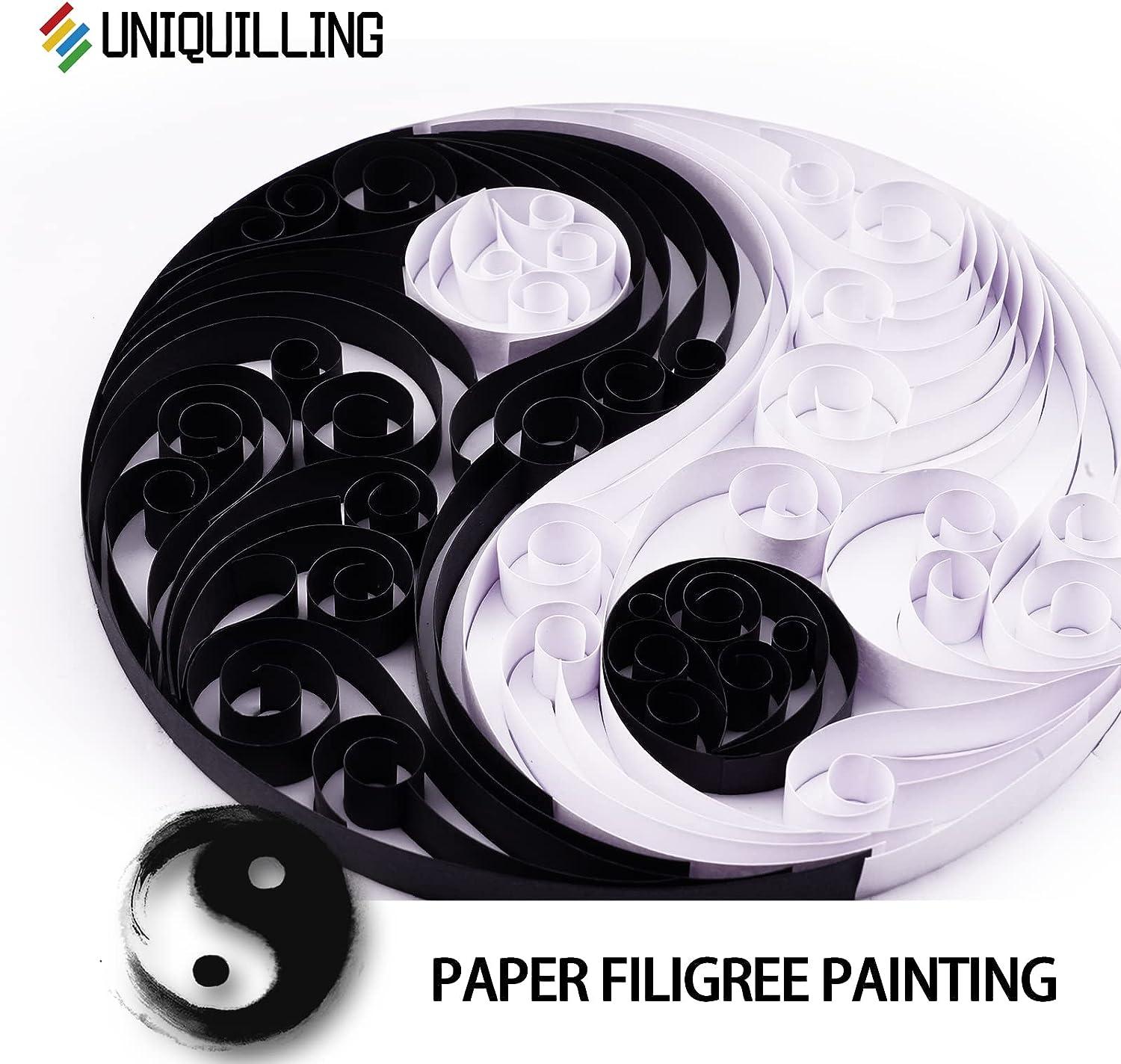 Uniquilling Quilling Paper Quilling Kit for Adults Beginner, 8 * 10-inch  Letters, Exquisite DIY Paper Filigree Painting Kits Quilling Tools, Home  Room