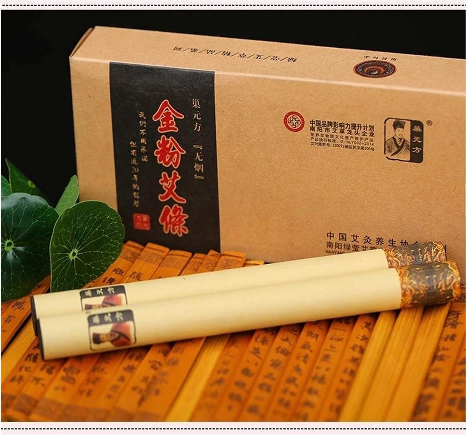 200mm cigarettes Premium Bangha Moxa Rolls 18x200mm - Gold Powder Smoking Moxa Rods for  Moxibustion & Massage Therapy | Buy Now with Express International Delivery